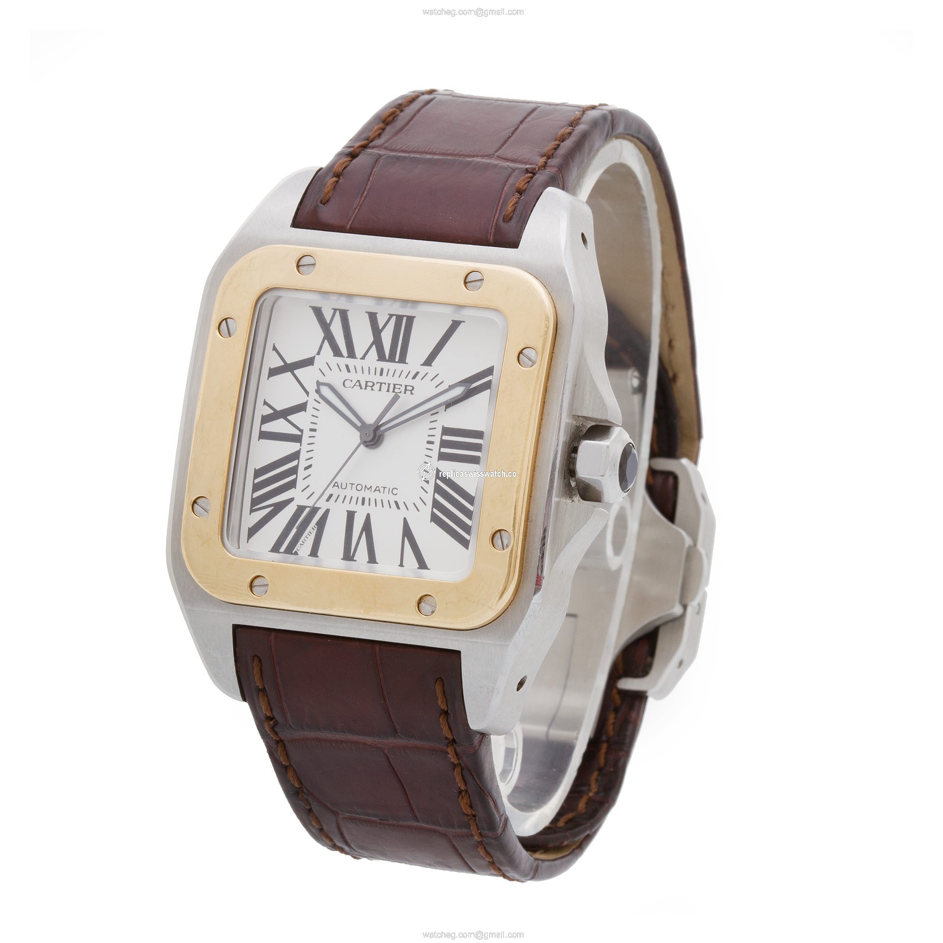 Cartier W20072X7 Santos 100 Automatic Male Stainless Steel Replica