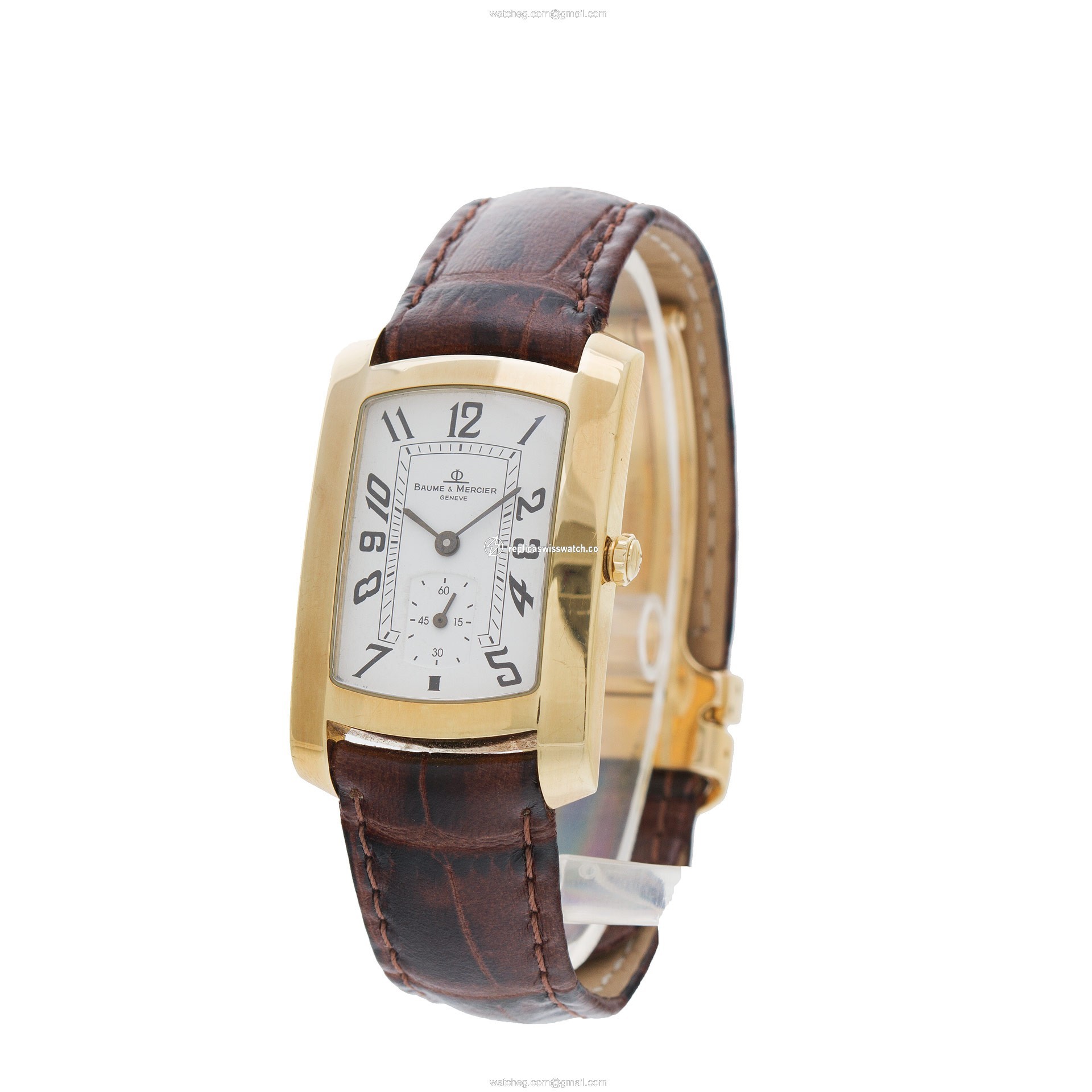 Baume & Mercier mvd045224 Hampton Milleis Quartz Unisex 18k yellow gold Replica