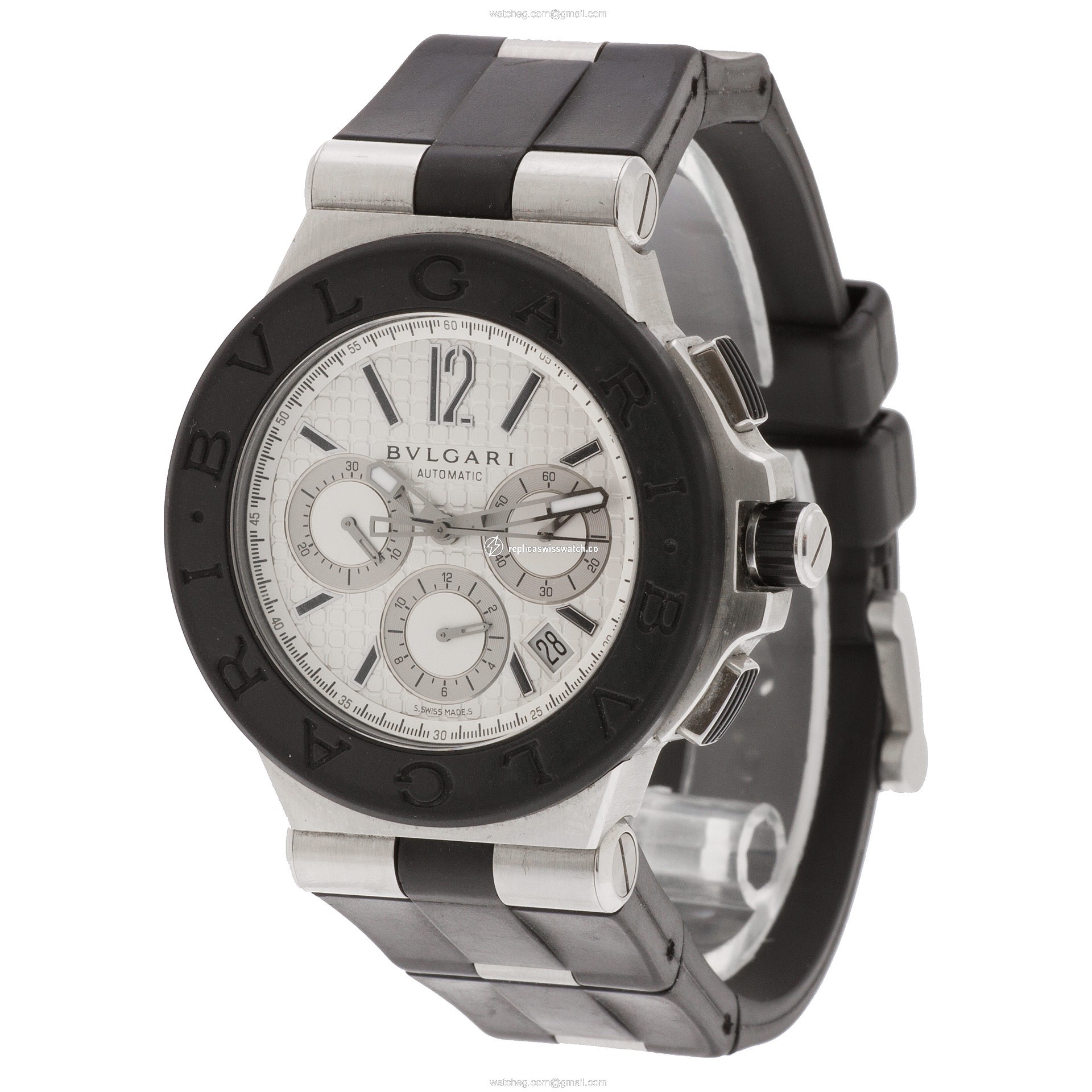 Bvlgari DG 42 SV CH Diagono Automatic Male Stainless Steel Replica