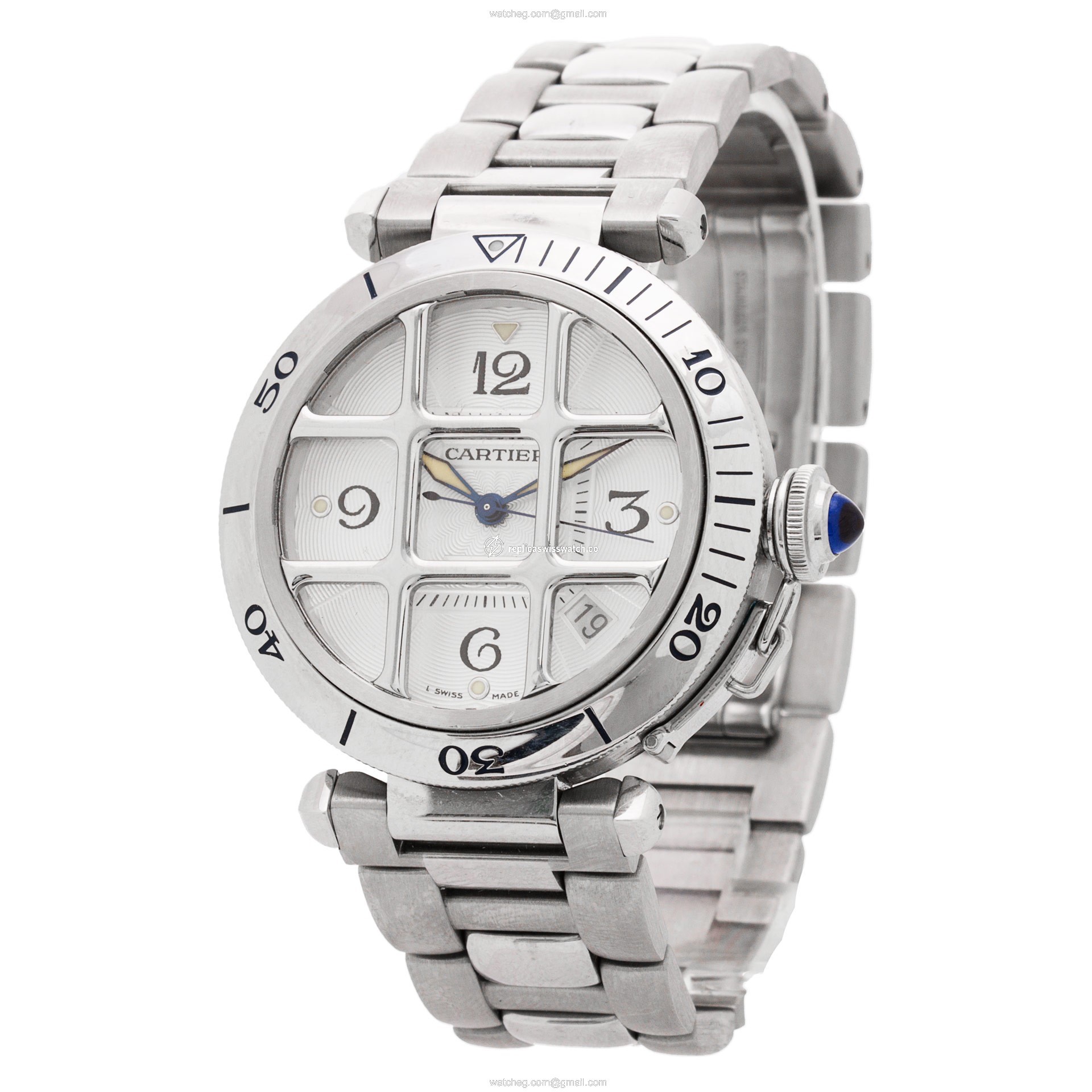 Cartier W31040H3 Pasha Automatic Unisex Stainless Steel Replica