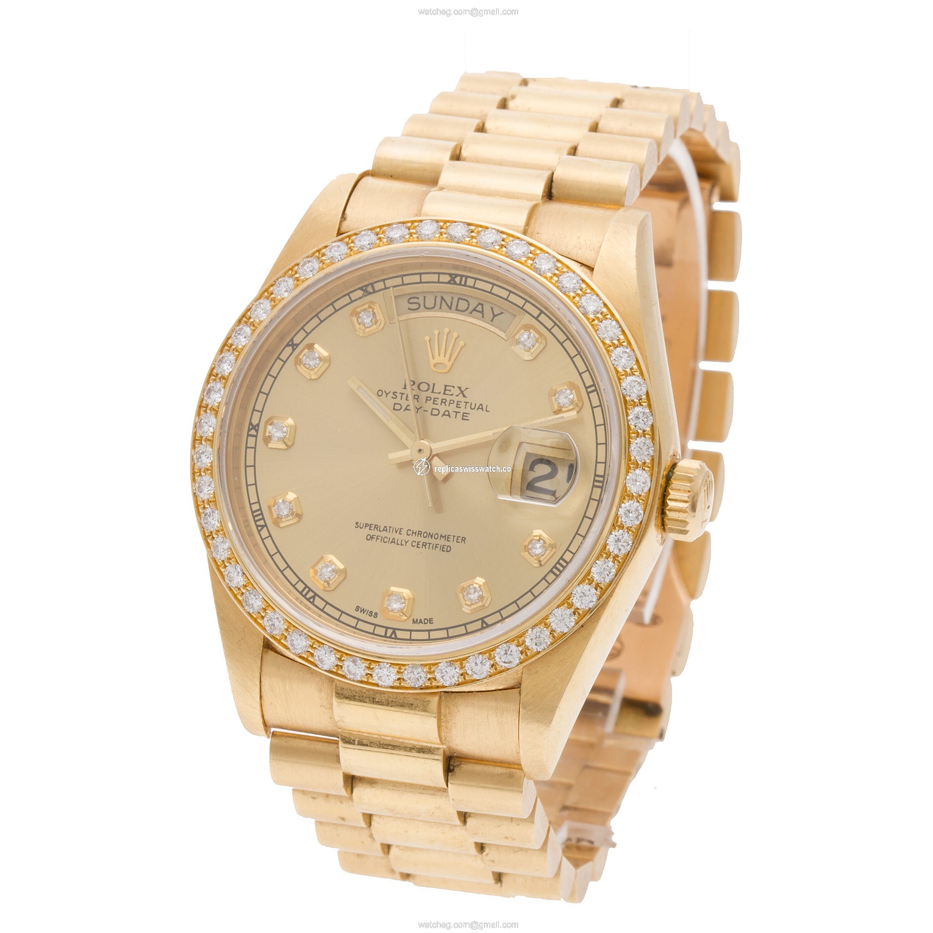 Rolex 18038 Day-Date Automatic Male 18k yellow gold Replica