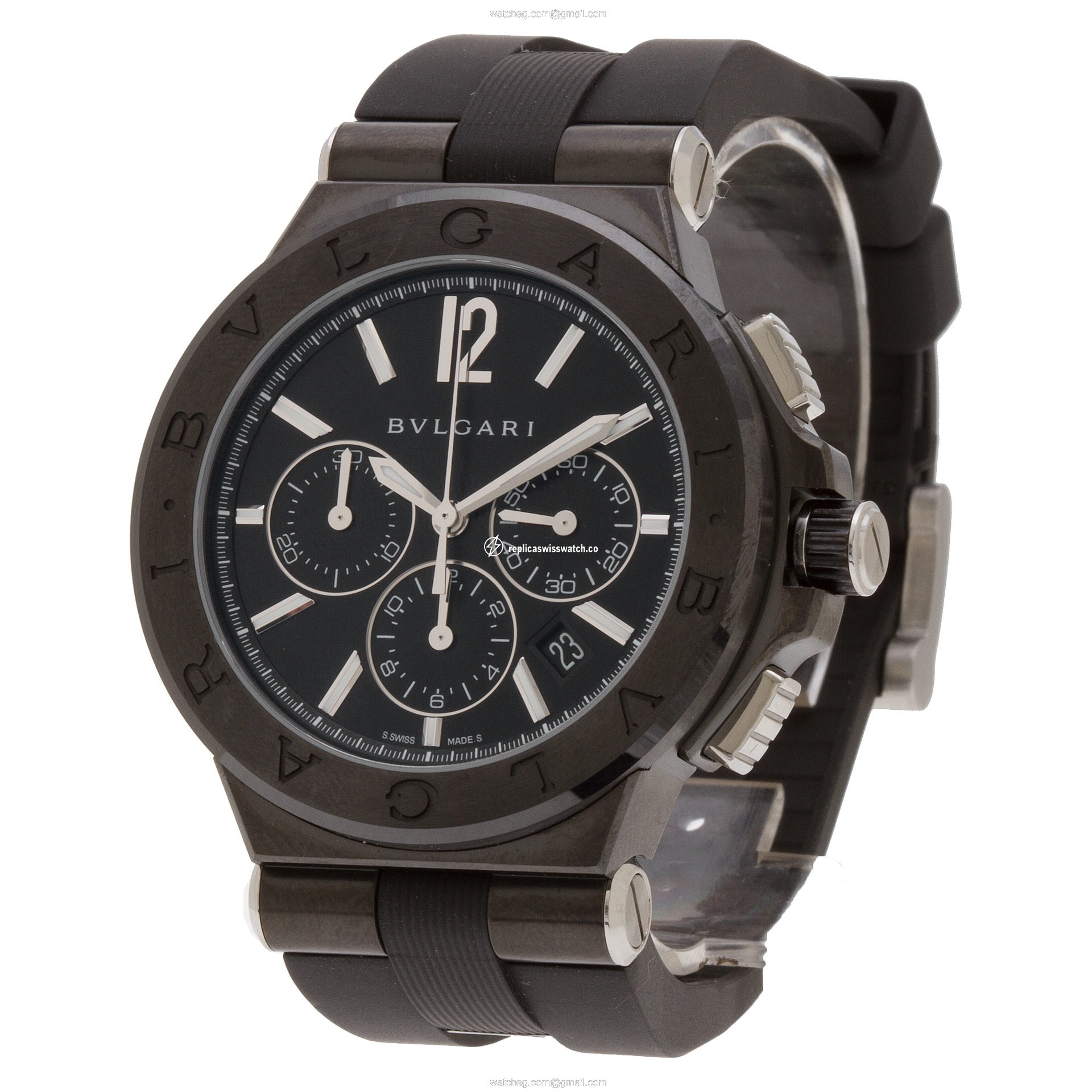 Bvlgari DG 42 BSC CH Diagono Automatic Male Stainless Steel Replica