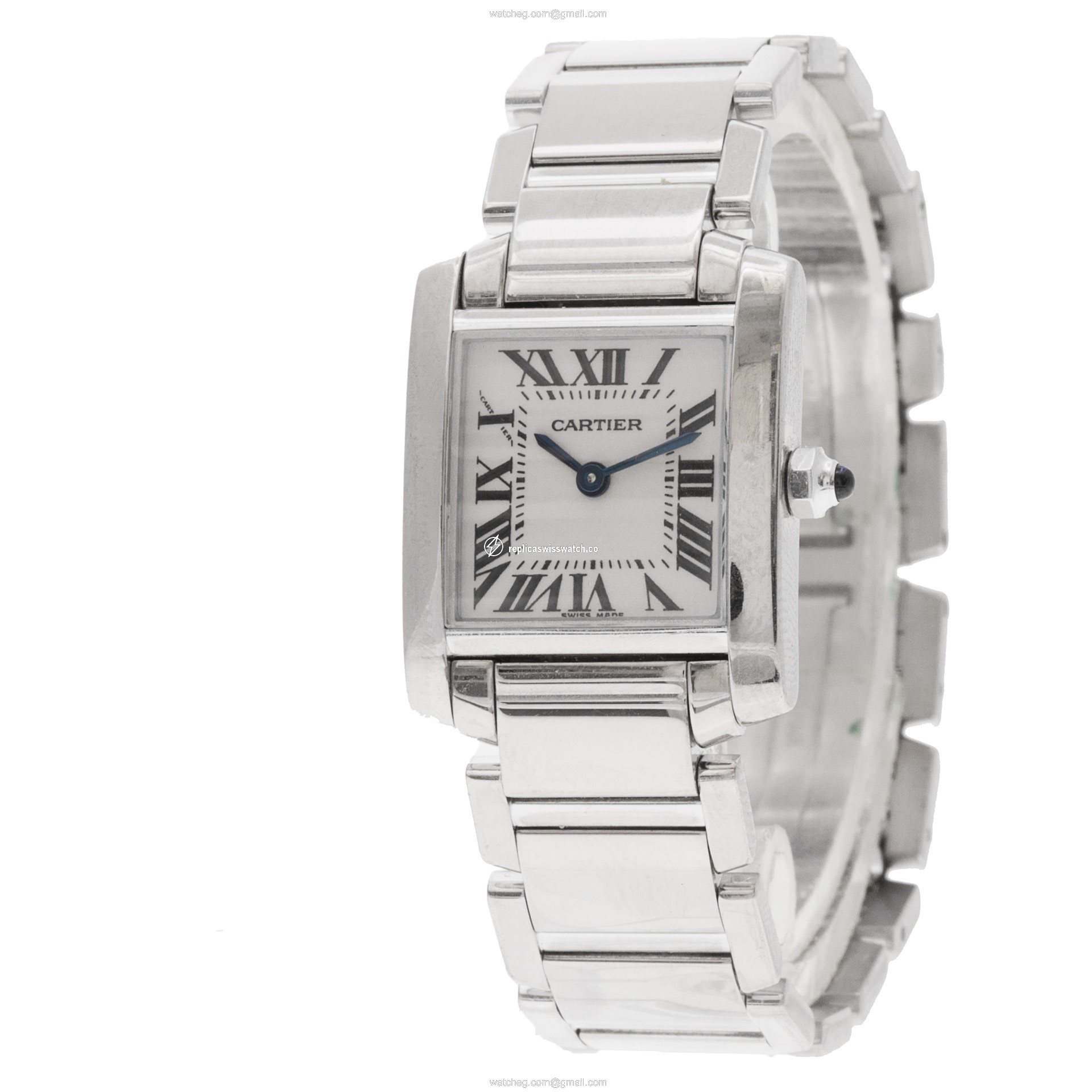 Cartier w5001253 Tank Francaise Quartz Female 18k White Gold Replica