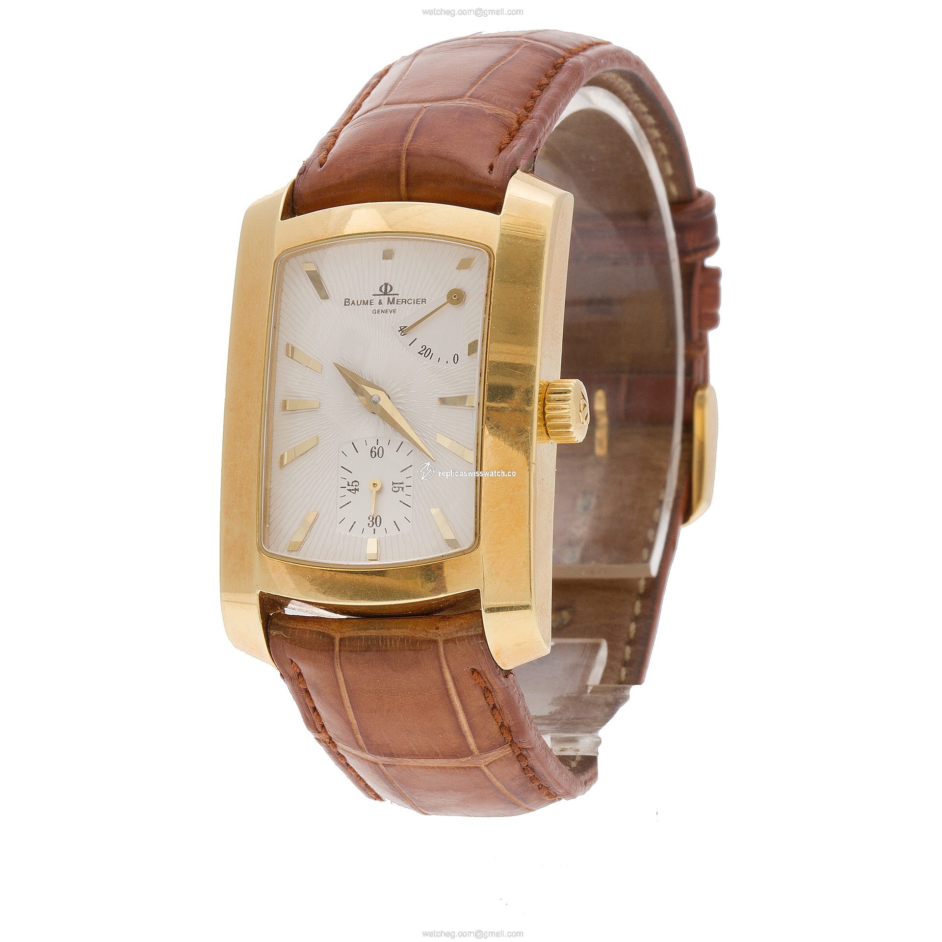 Baume & Mercier MOA06992 Hampton Milleis Manual Male 18k yellow gold Replica