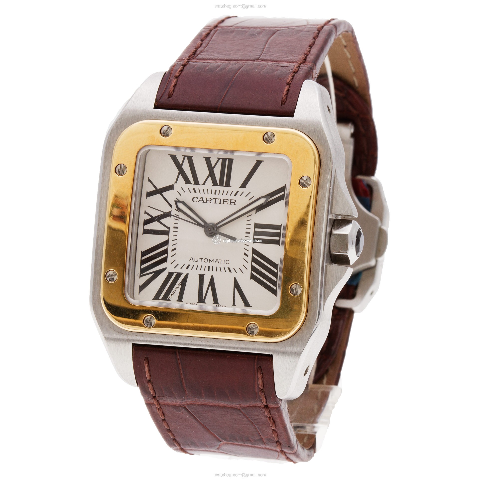 Cartier W20072X7 Santos 100 Automatic Male Stainless Steel Replica