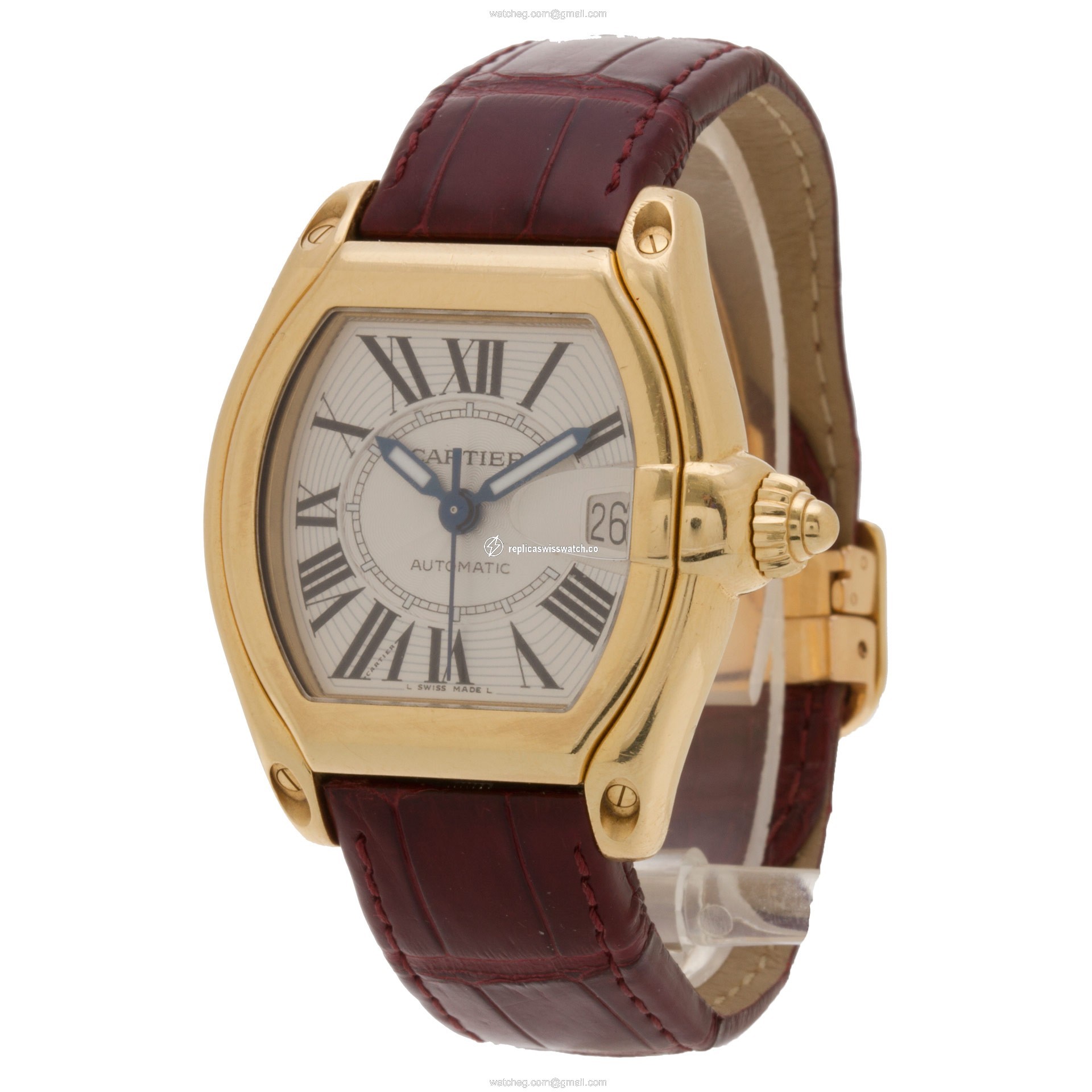 Cartier W62005V2 Roadster Automatic Unisex 18k yellow gold Replica