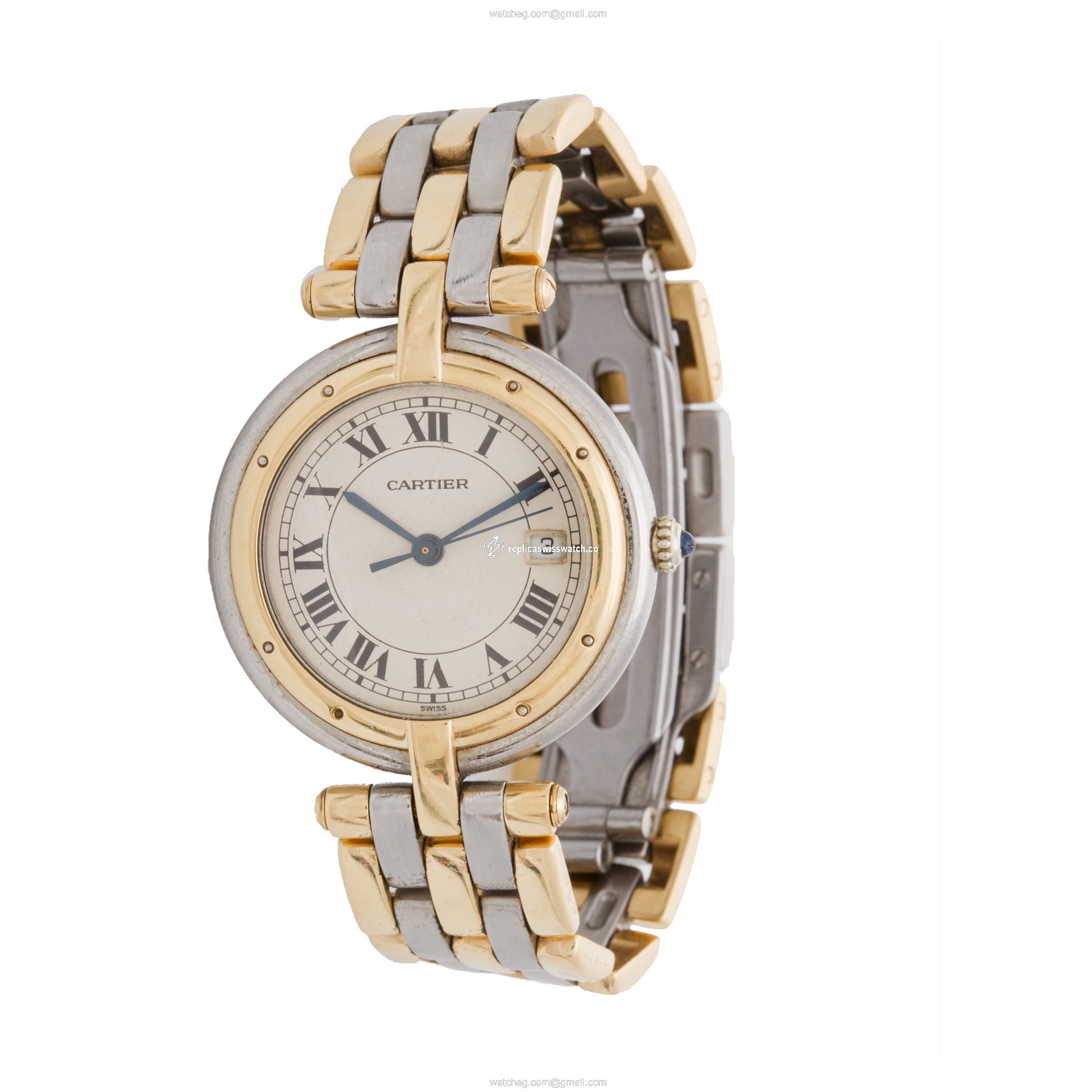 Cartier 839643226 VLC Quartz Male 18k gold & Stainless Steel Replica