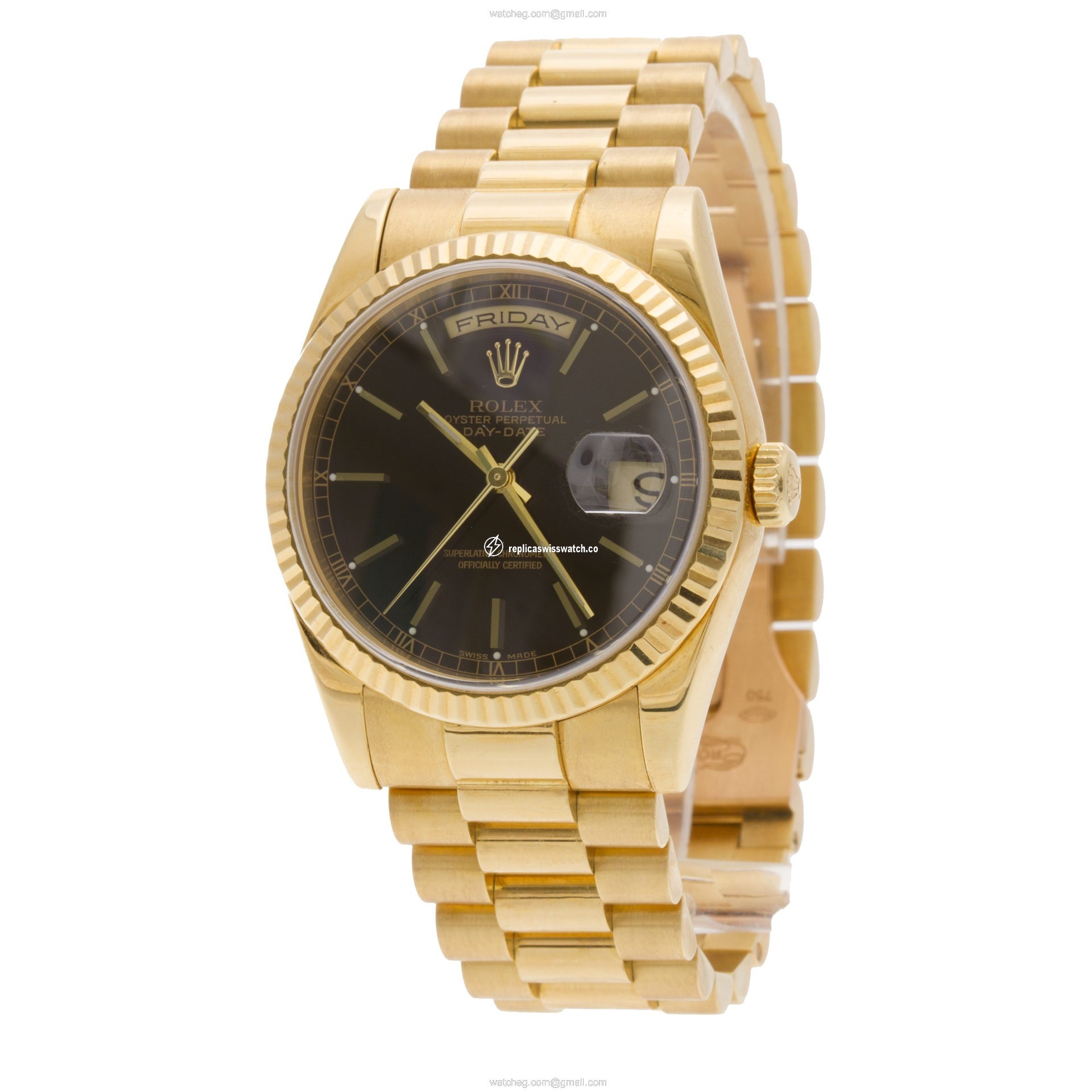 Rolex 118238 Day-Date Automatic Male 18k yellow gold Replica