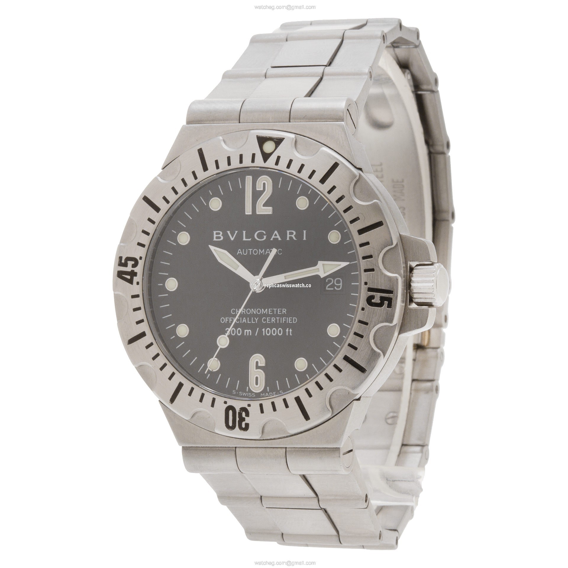Bvlgari SD 40 S Diagono Automatic Male Stainless Steel Replica