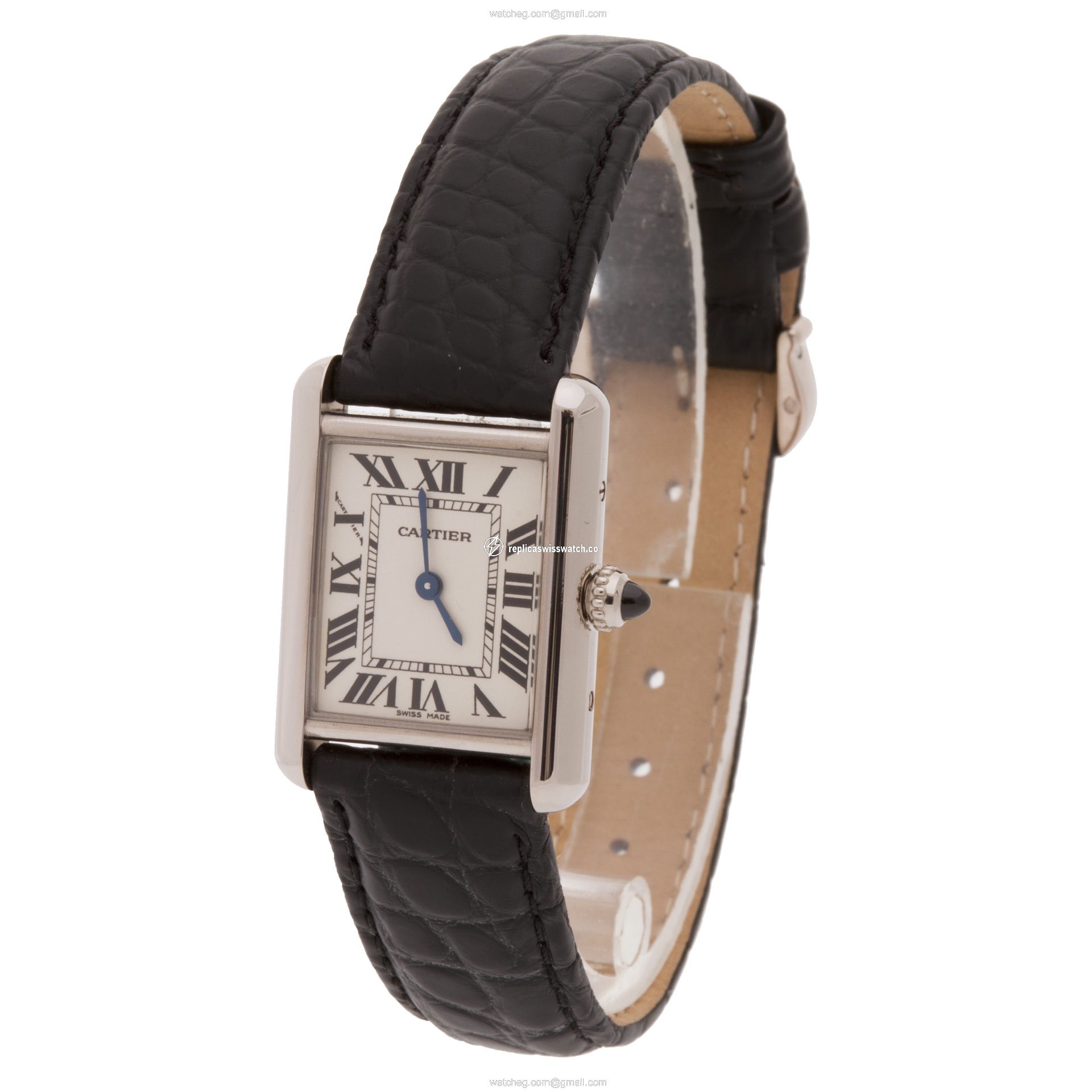 Cartier 2679 Tank Quartz Female 18k White Gold Replica