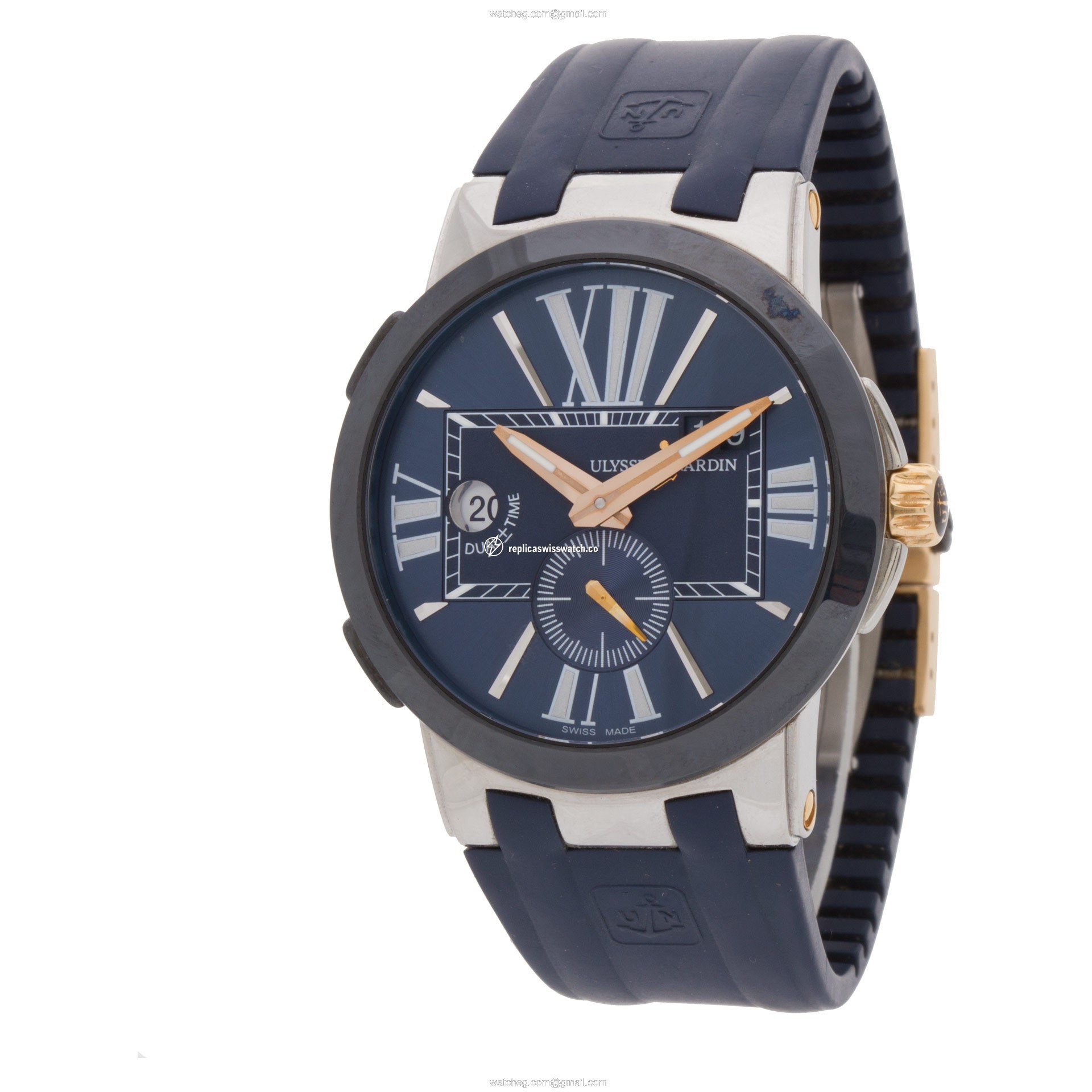 Ulysse Nardin 243-00 Executive Automatic Male 18k gold & Stainless Steel Replica