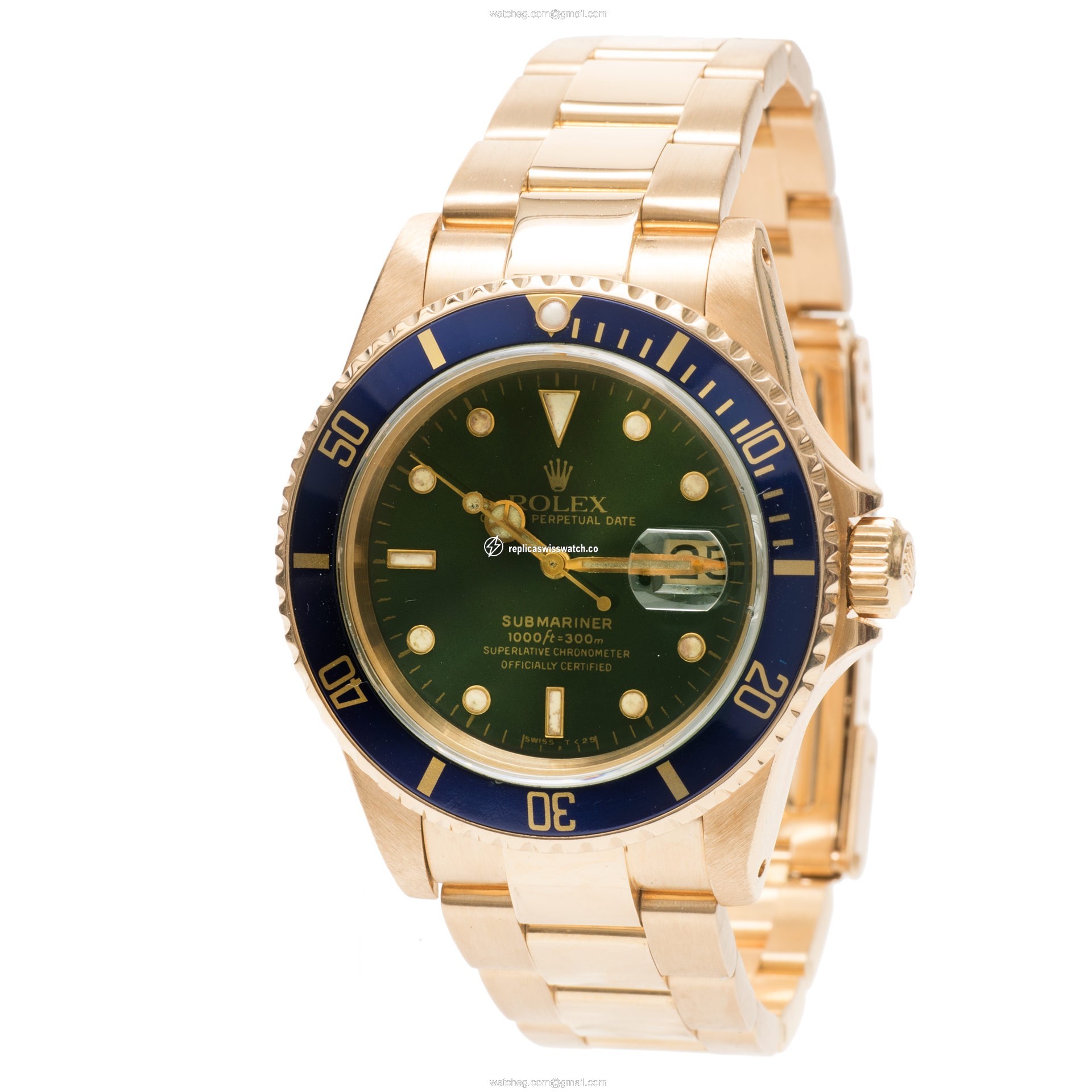 Rolex 16808 Submariner Automatic Male 18k yellow gold Replica