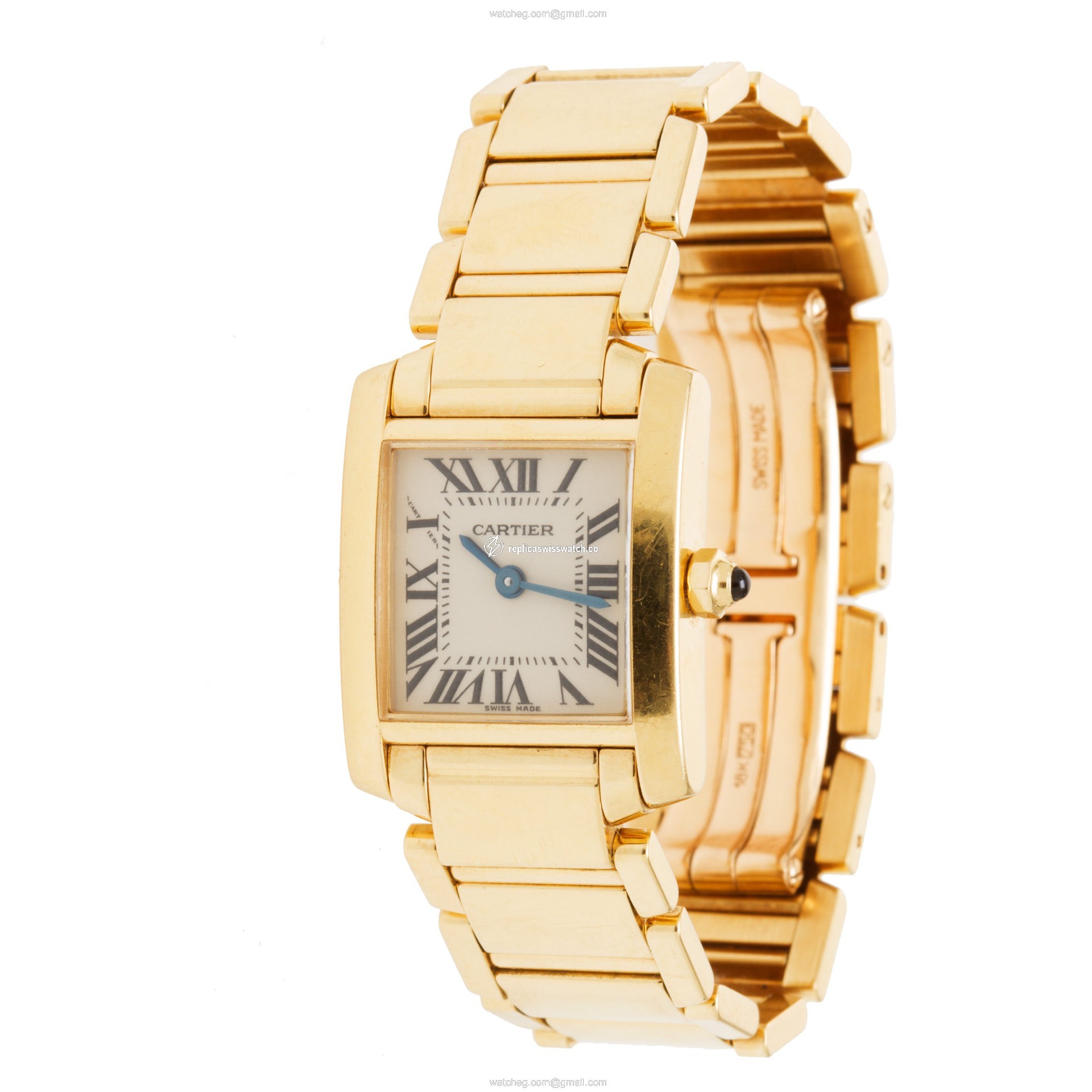 Cartier W50002N2 Tank Francaise Quartz Female 18k yellow gold Replica