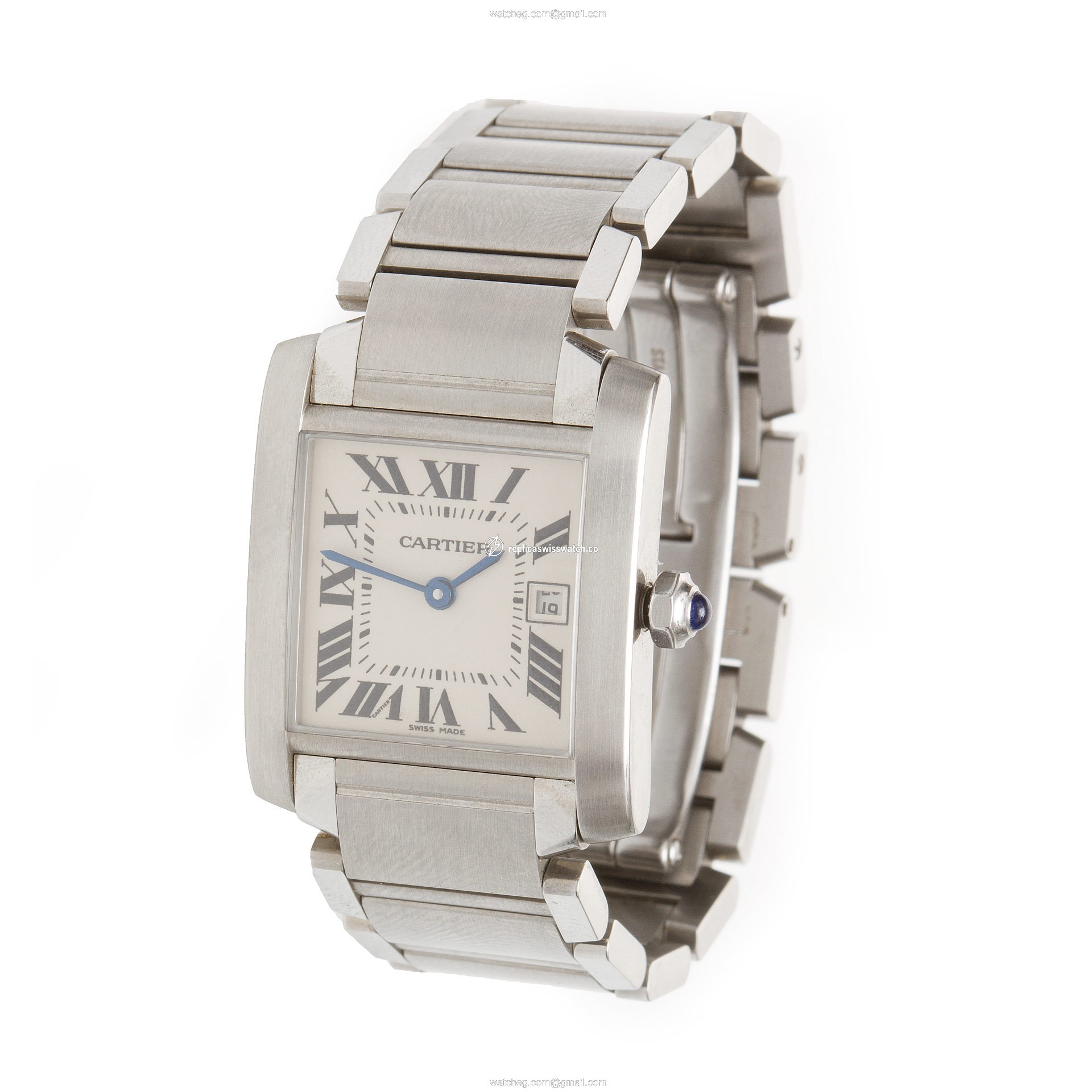 Cartier W51011Q3 Tank Francaise Quartz Unisex Stainless Steel Replica