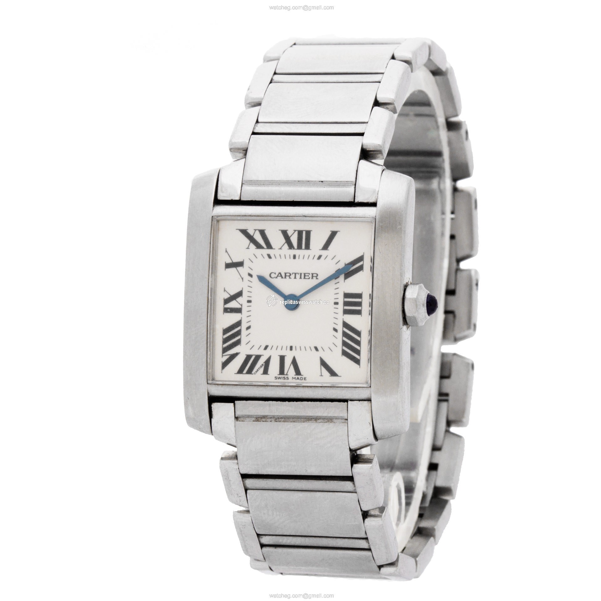Cartier W51011Q3 Tank Francaise Quartz Unisex Stainless Steel Replica