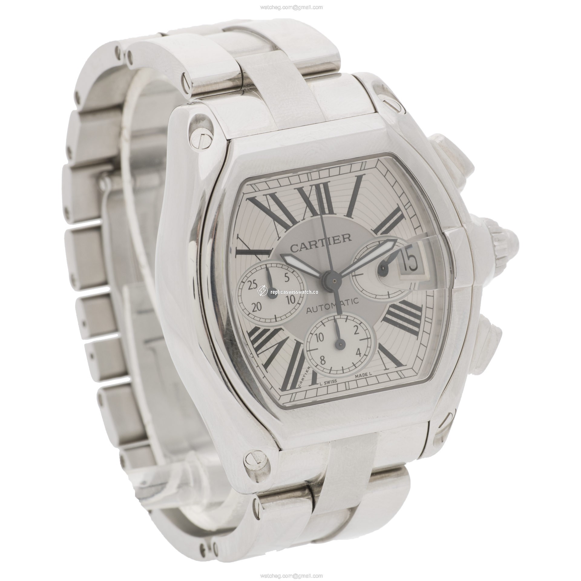 Cartier 2618 Roadster Automatic Male Stainless Steel Replica