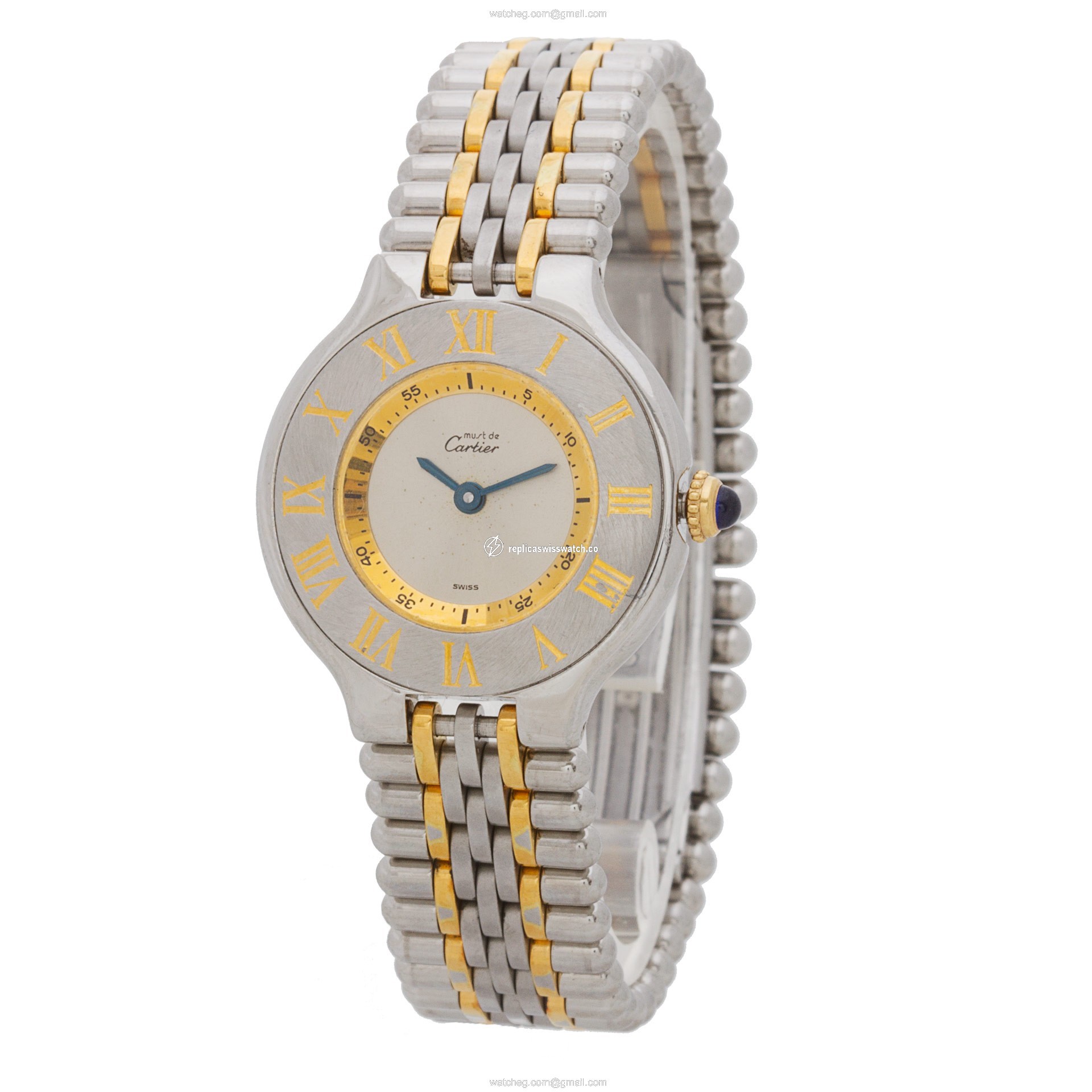Cartier PL44613 Must de Quartz Female Stainless Steel Replica