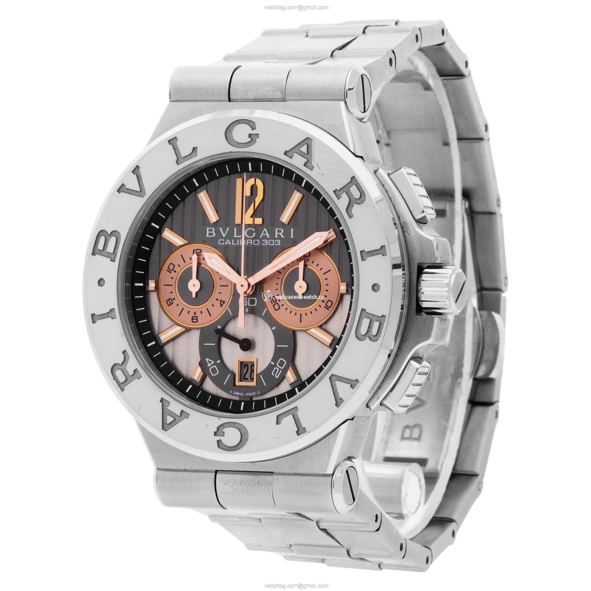 Bvlgari dg 42 swg ch Diagono Automatic Male Stainless Steel Replica