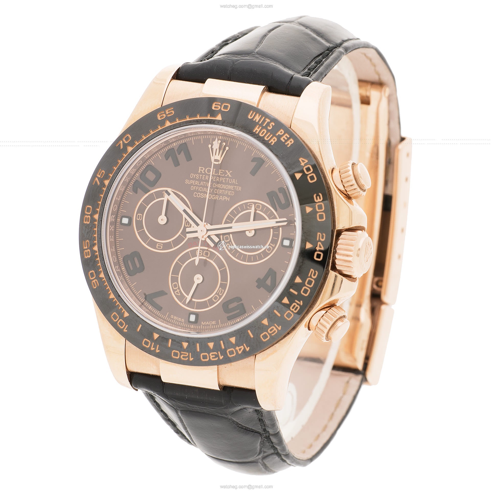 Rolex 116515 Daytona Automatic Unisex 18k rose gold Replica