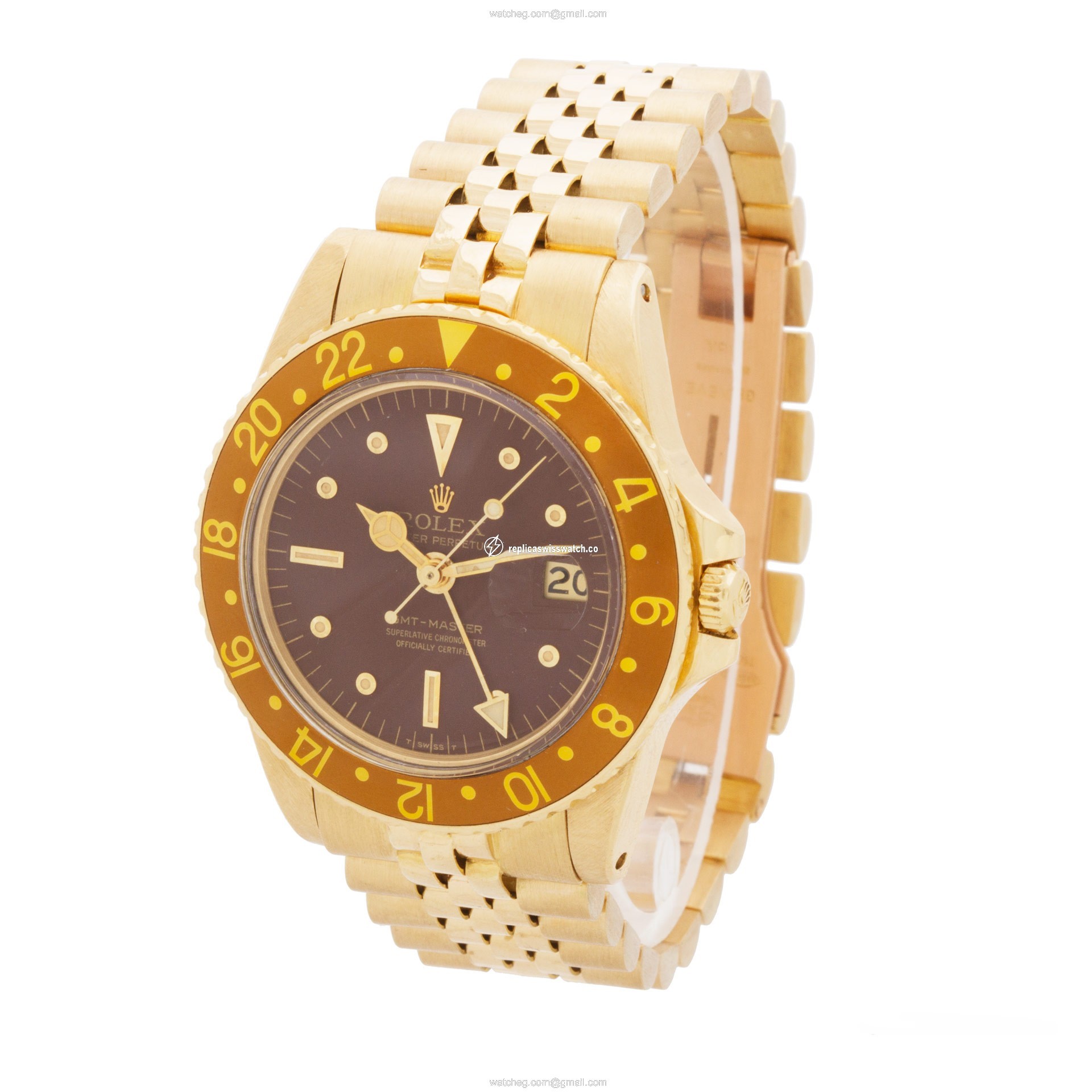 Rolex 1675 GMT-Master Automatic Male 18k yellow gold Replica