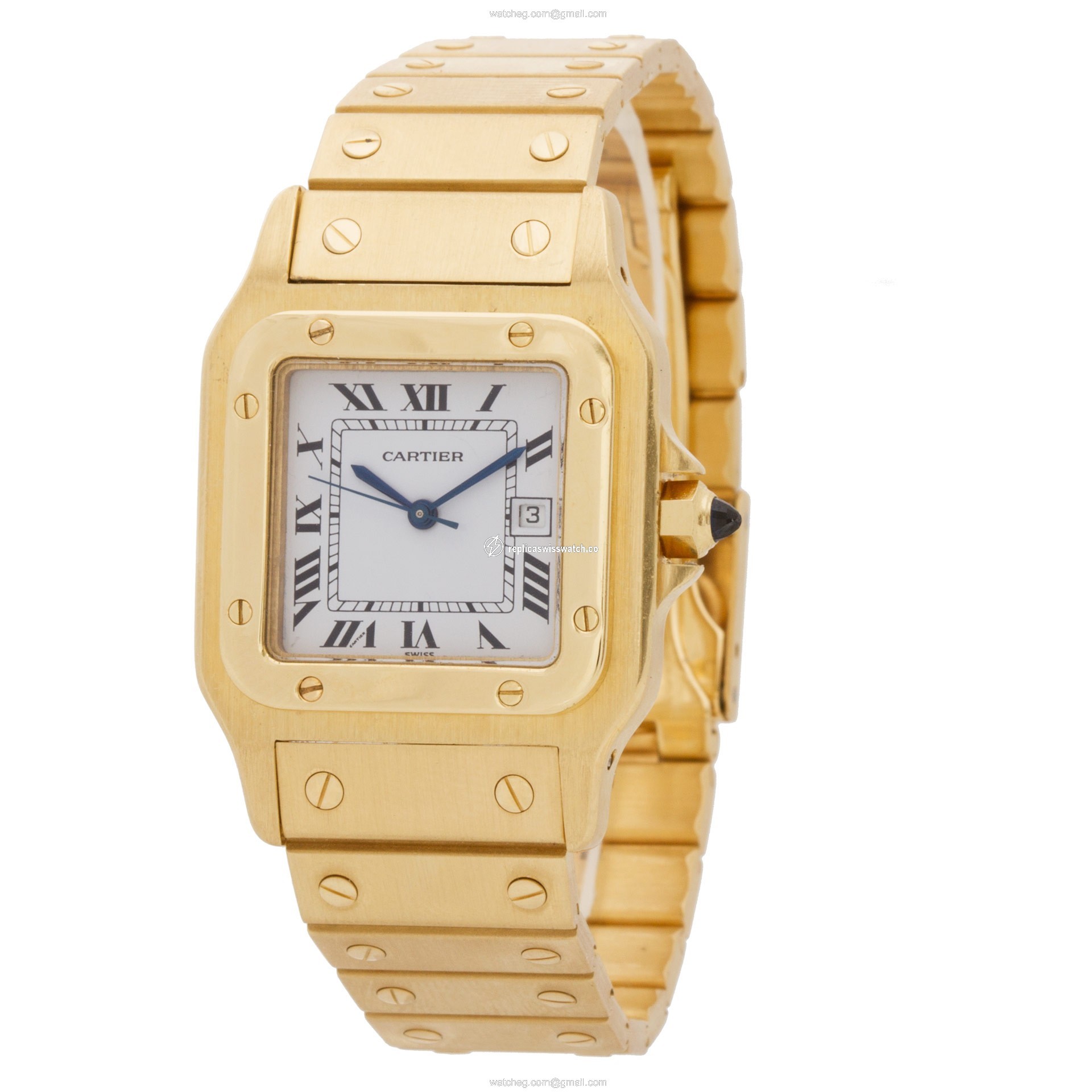Cartier Cartier 2258 Santos Automatic Male 18k yellow gold Replica