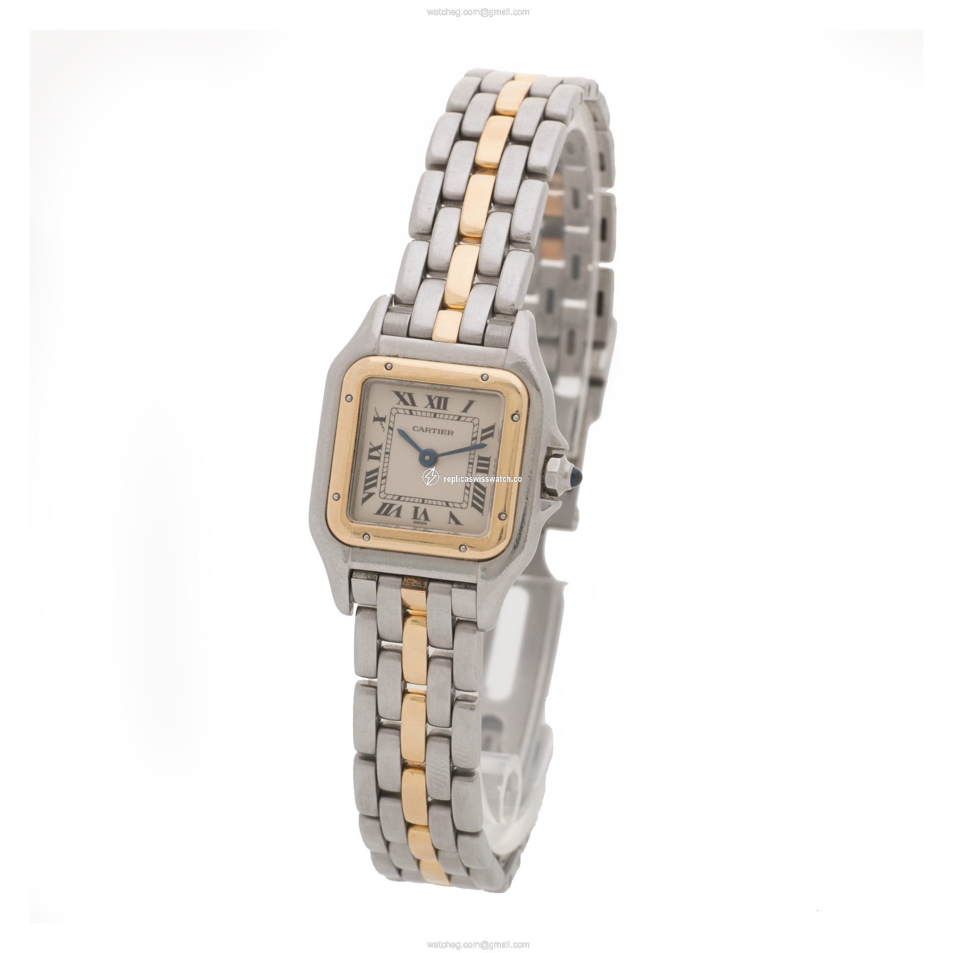 Cartier w25029b6 Panthere Quartz Female 18k gold & Stainless Steel Replica