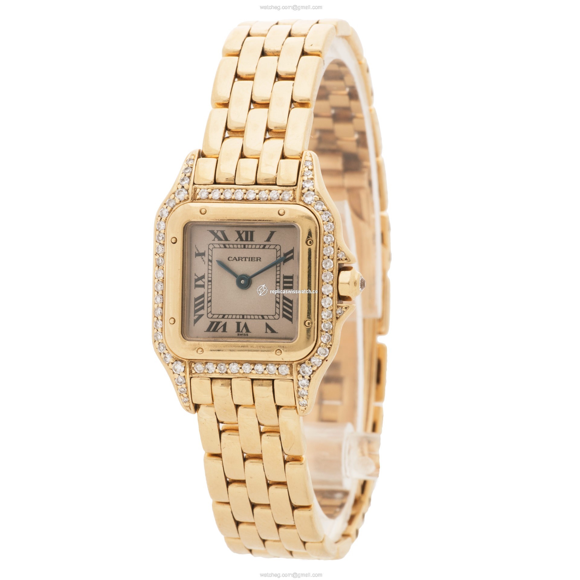 Cartier WF307239 Panthere Quartz Female 18k yellow gold Replica