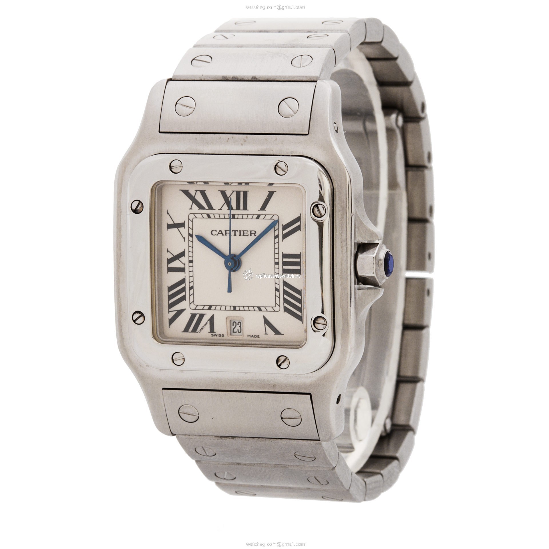 Cartier 1564 Santos Quartz Unisex Stainless Steel Replica