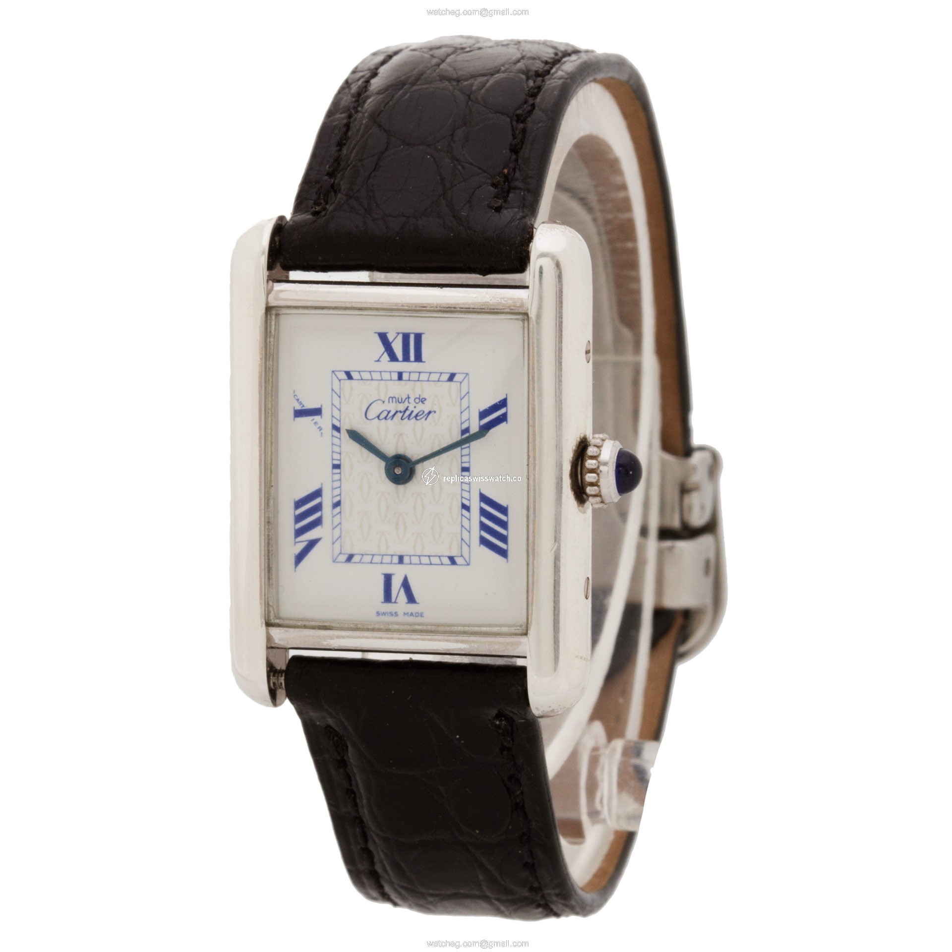 Cartier 2416 Vermeil Quartz Female Silver Replica