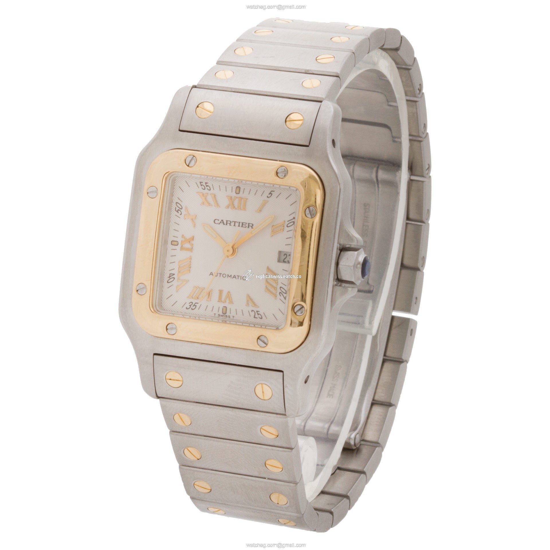 Cartier 2319 Santos Automatic Male 18k gold & Stainless Steel Replica