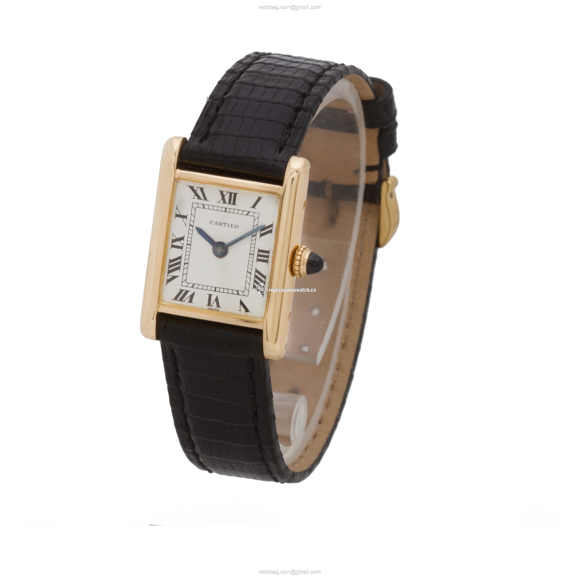 Cartier Cartier 2266 Tank Manual Female 18k yellow gold Replica