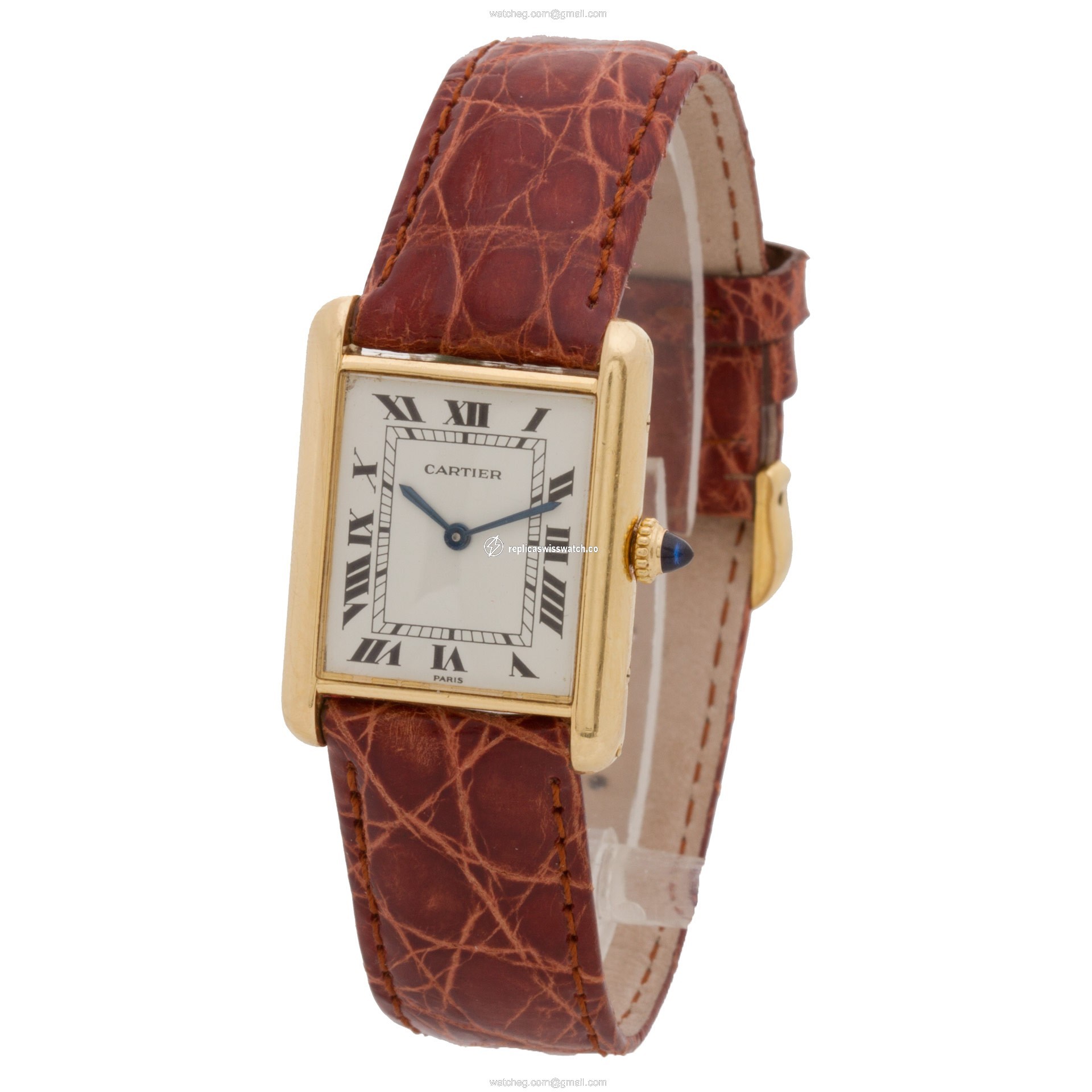 Cartier Cartier 2263 Tank Manual Unisex 18k yellow gold Replica
