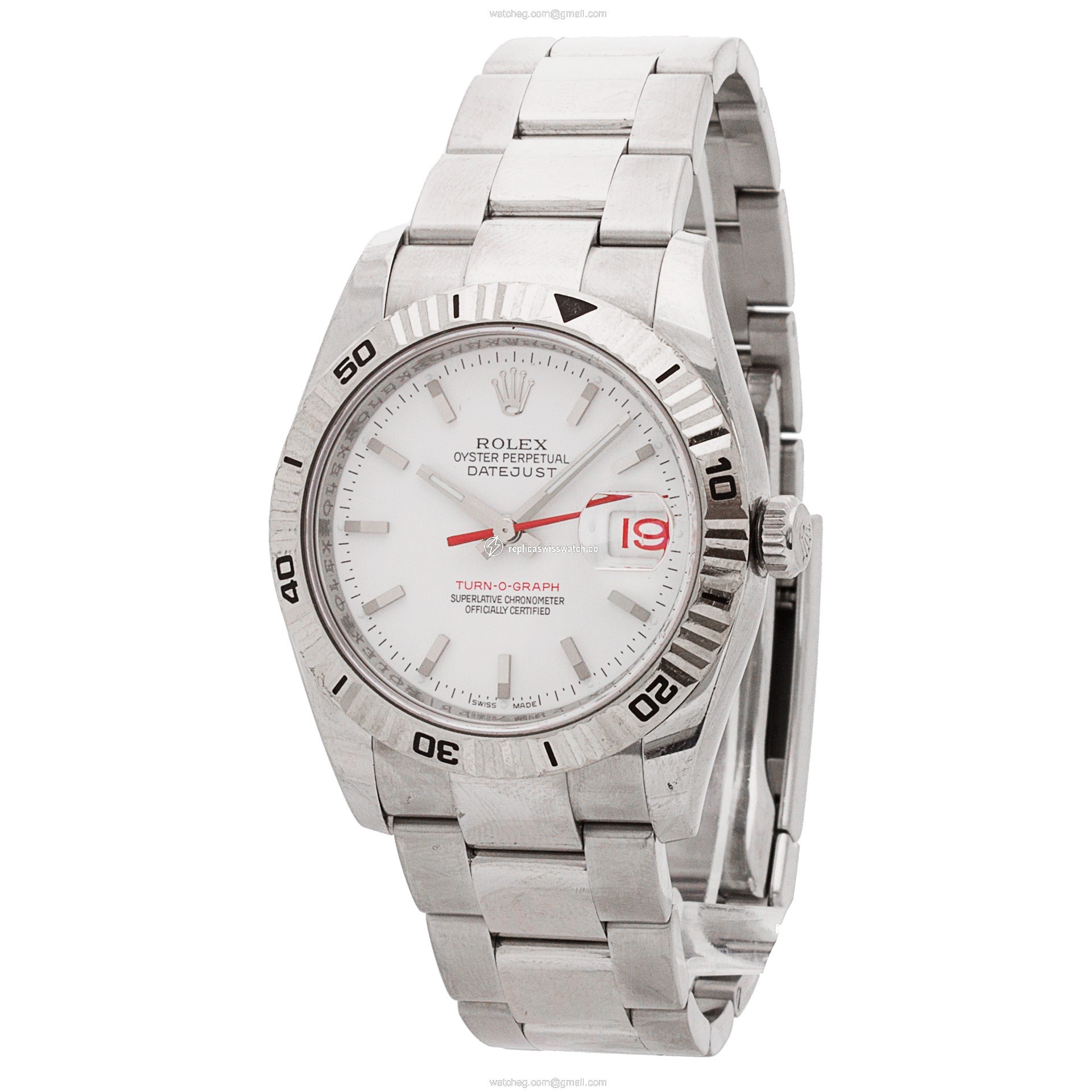 Rolex 116264 Turn-O-Graph Automatic Male Stainless Steel Replica
