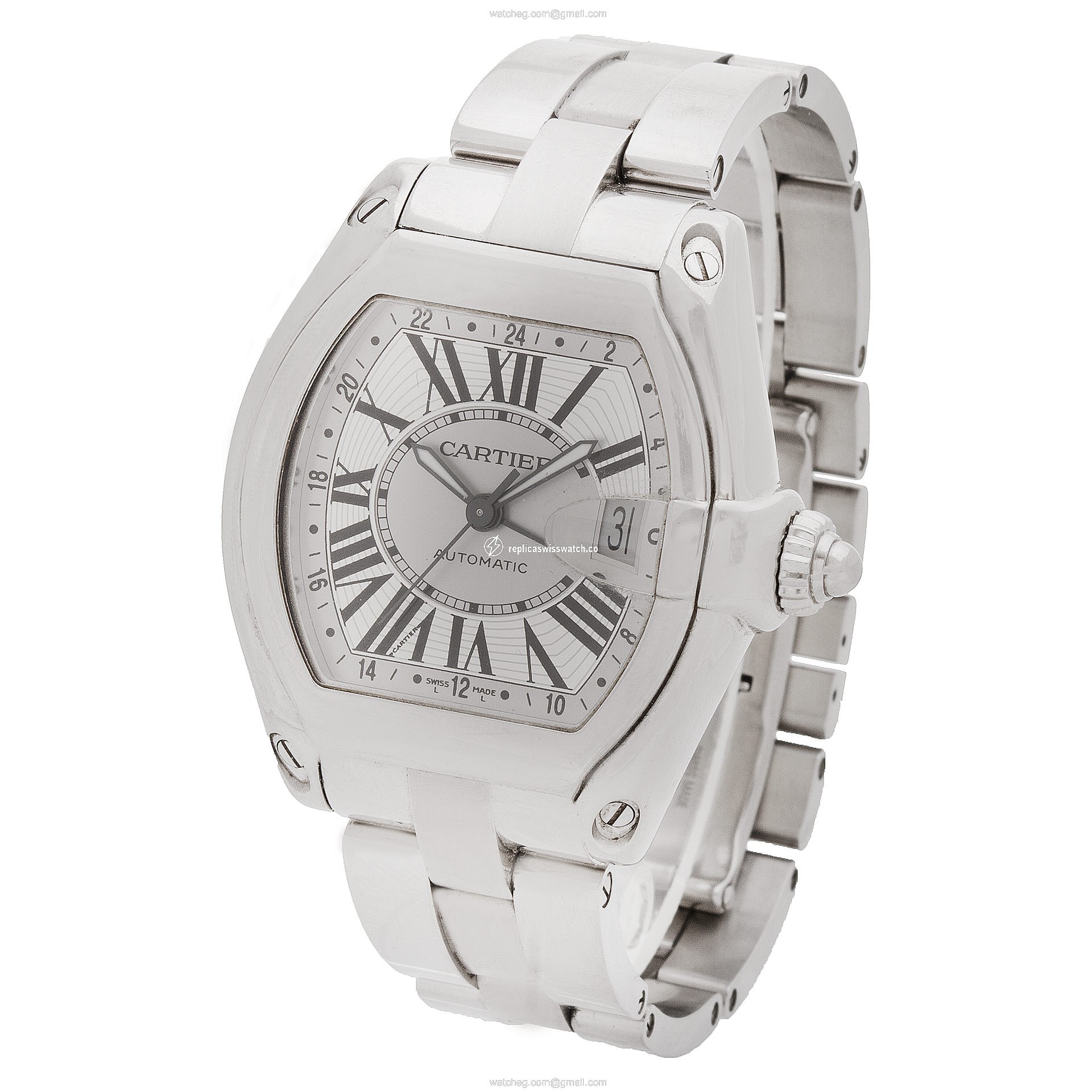Cartier w62032x6 Roadster Automatic Unisex Stainless Steel Replica