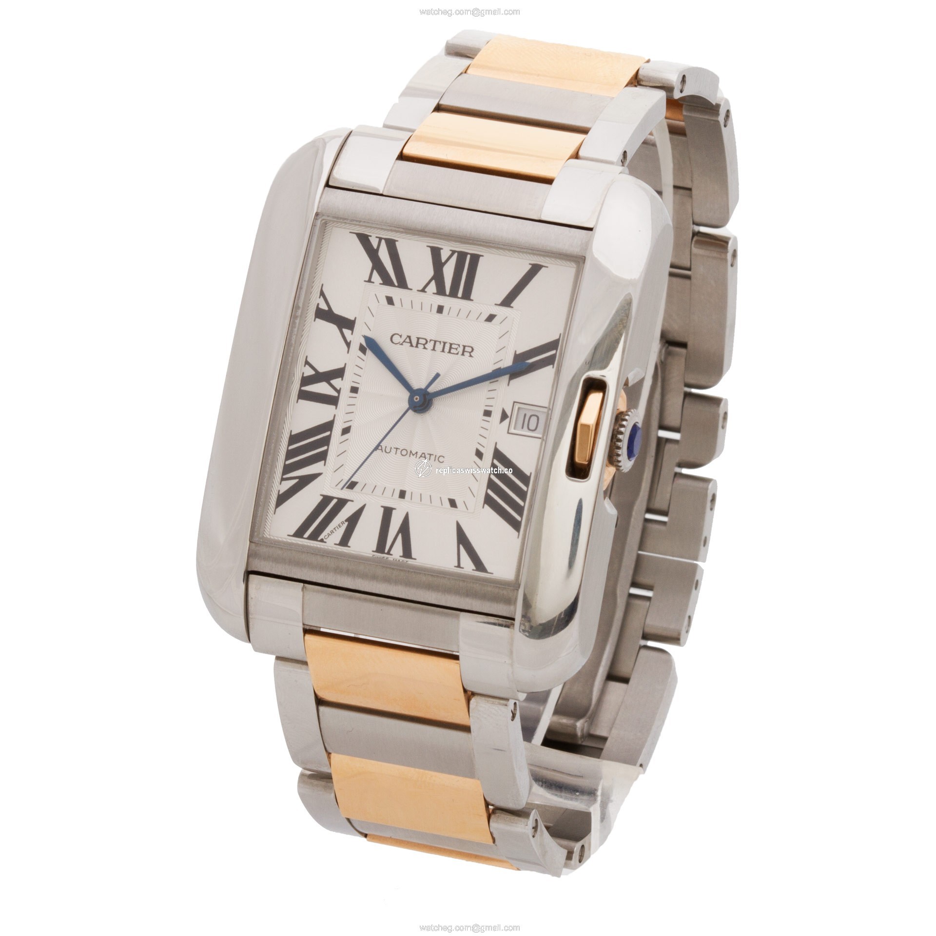 Cartier W5310006 Tank Anglaise XL Automatic Male Stainless Steel Replica