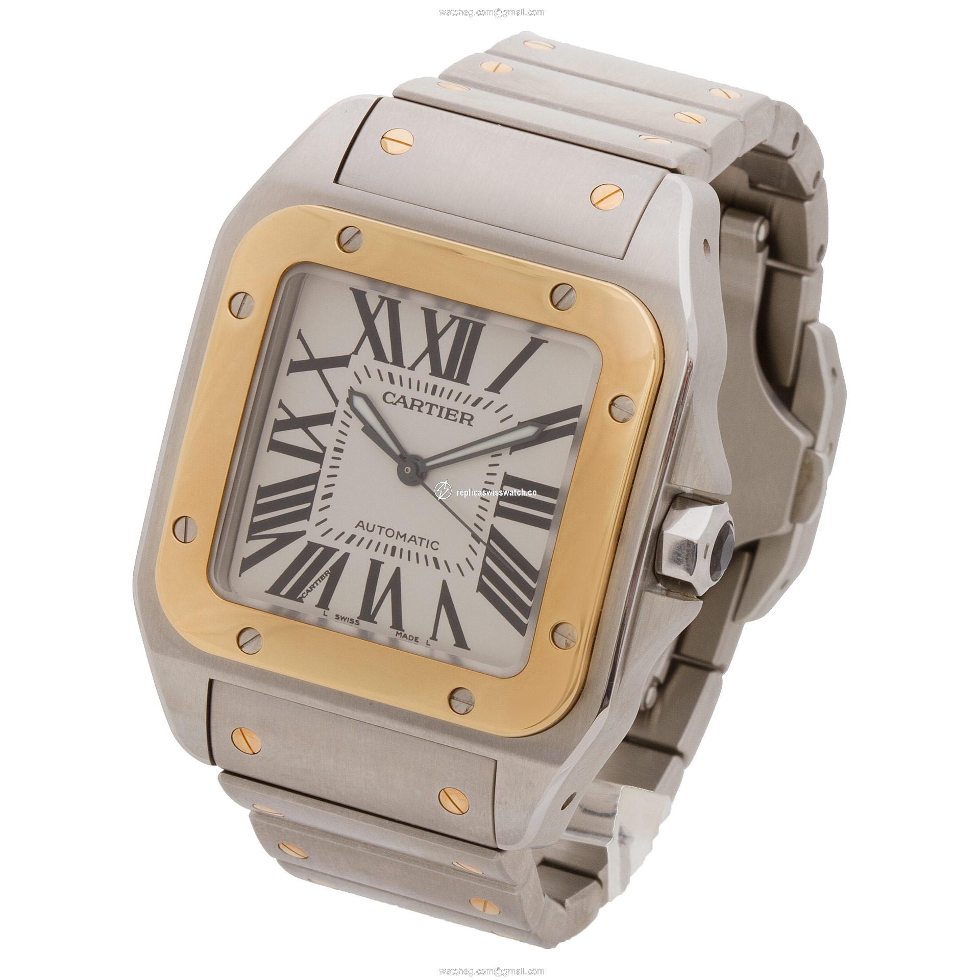 Cartier W200728G Santos 100 Automatic Male Stainless Steel Replica