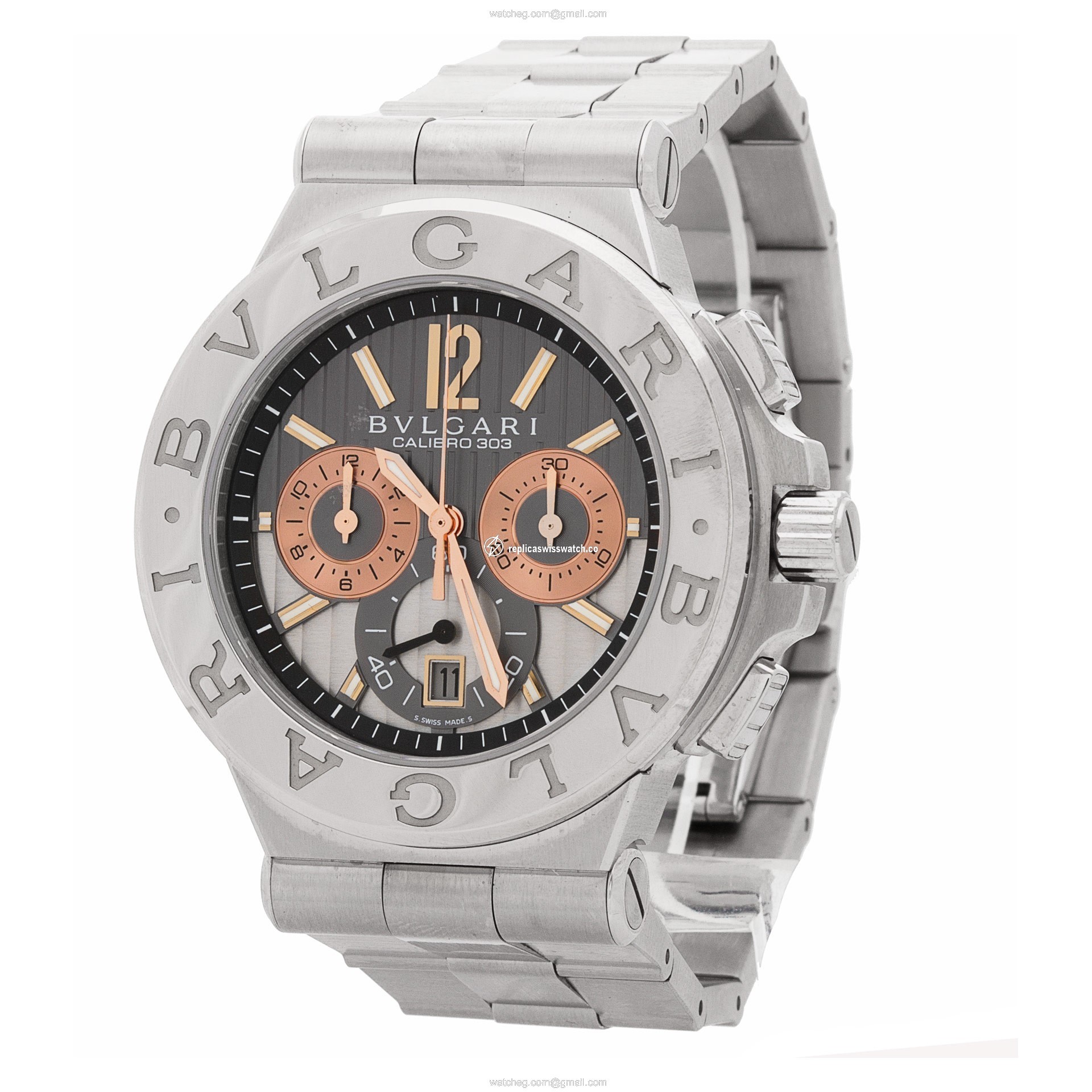 Bvlgari dg 42 swg ch Diagono Calibro 303 Automatic Male Stainless Steel Replica