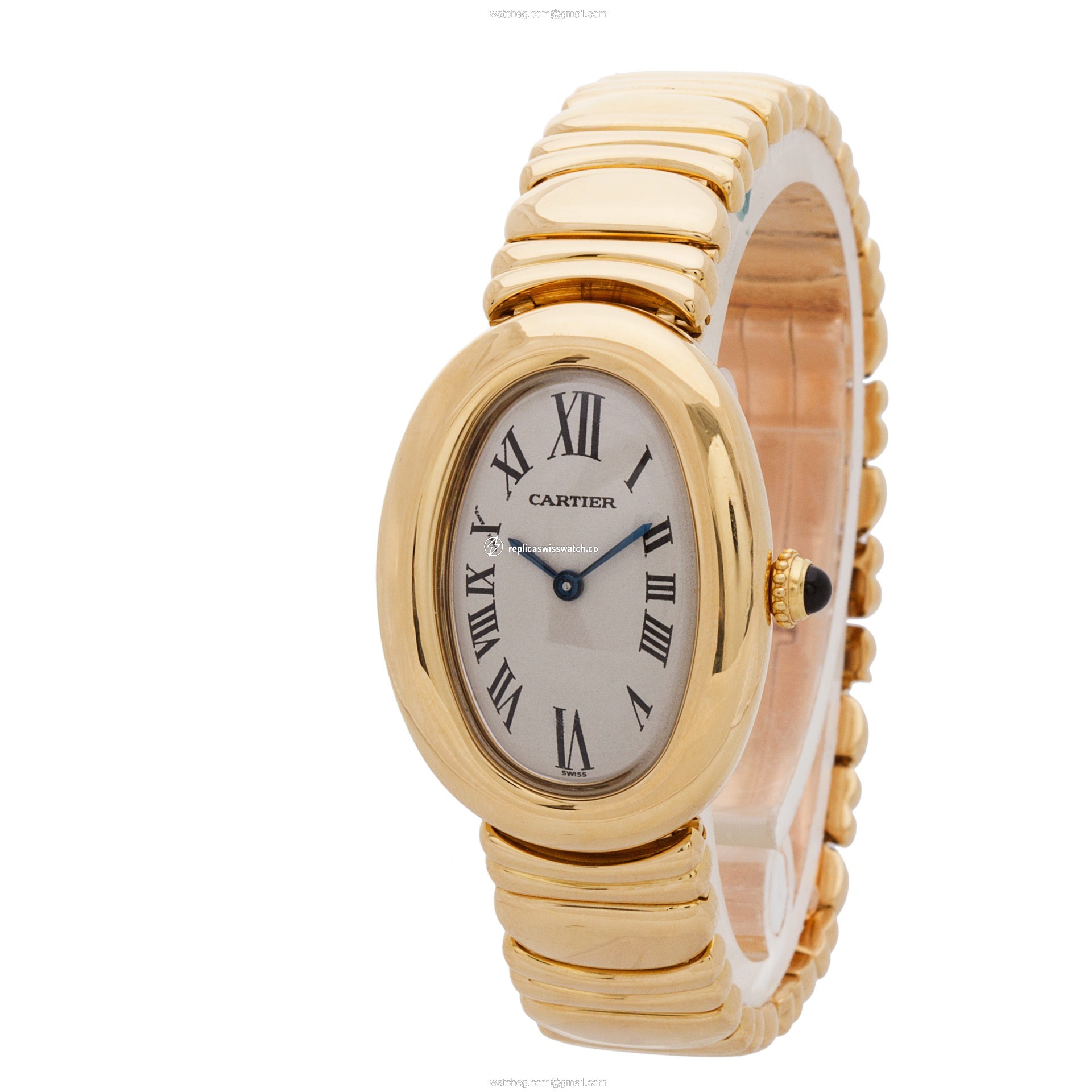 Cartier Cartier 2247 Baignoire Quartz Female 18k yellow gold Replica
