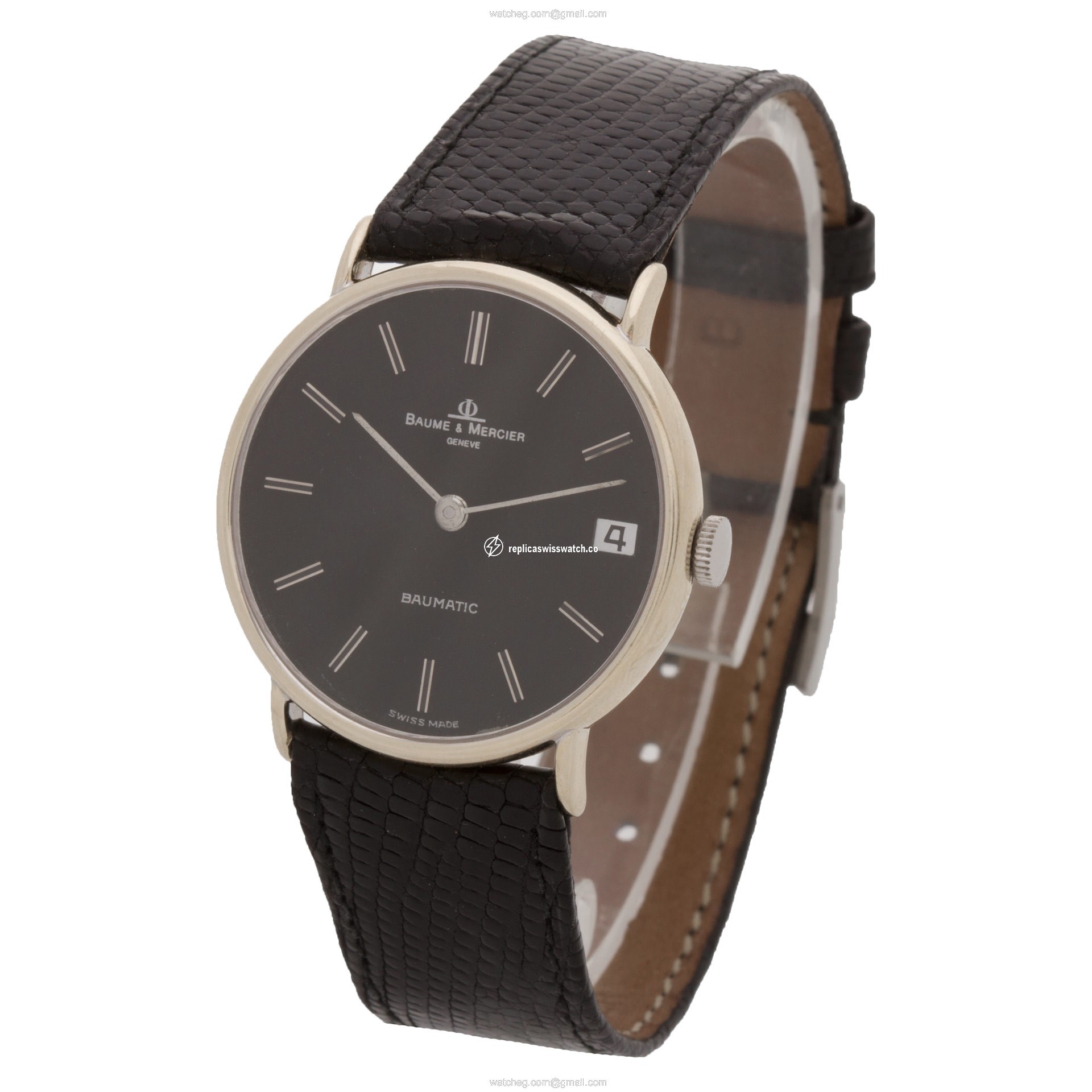 Baume & Mercier 443080 Baumatic Automatic Unisex 18k White Gold Replica