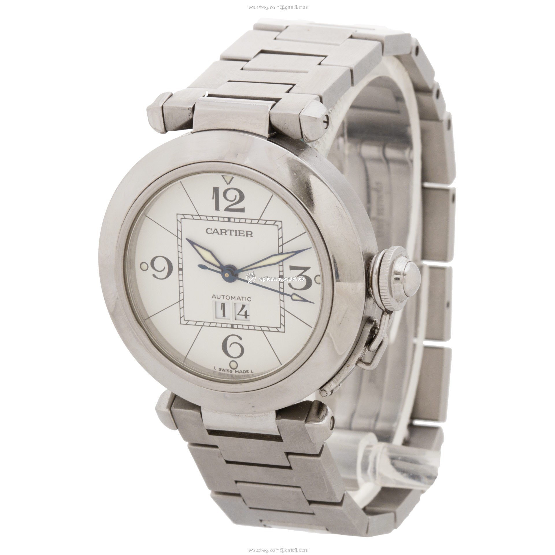 Cartier 2475 Pasha Automatic Unisex Stainless Steel Replica