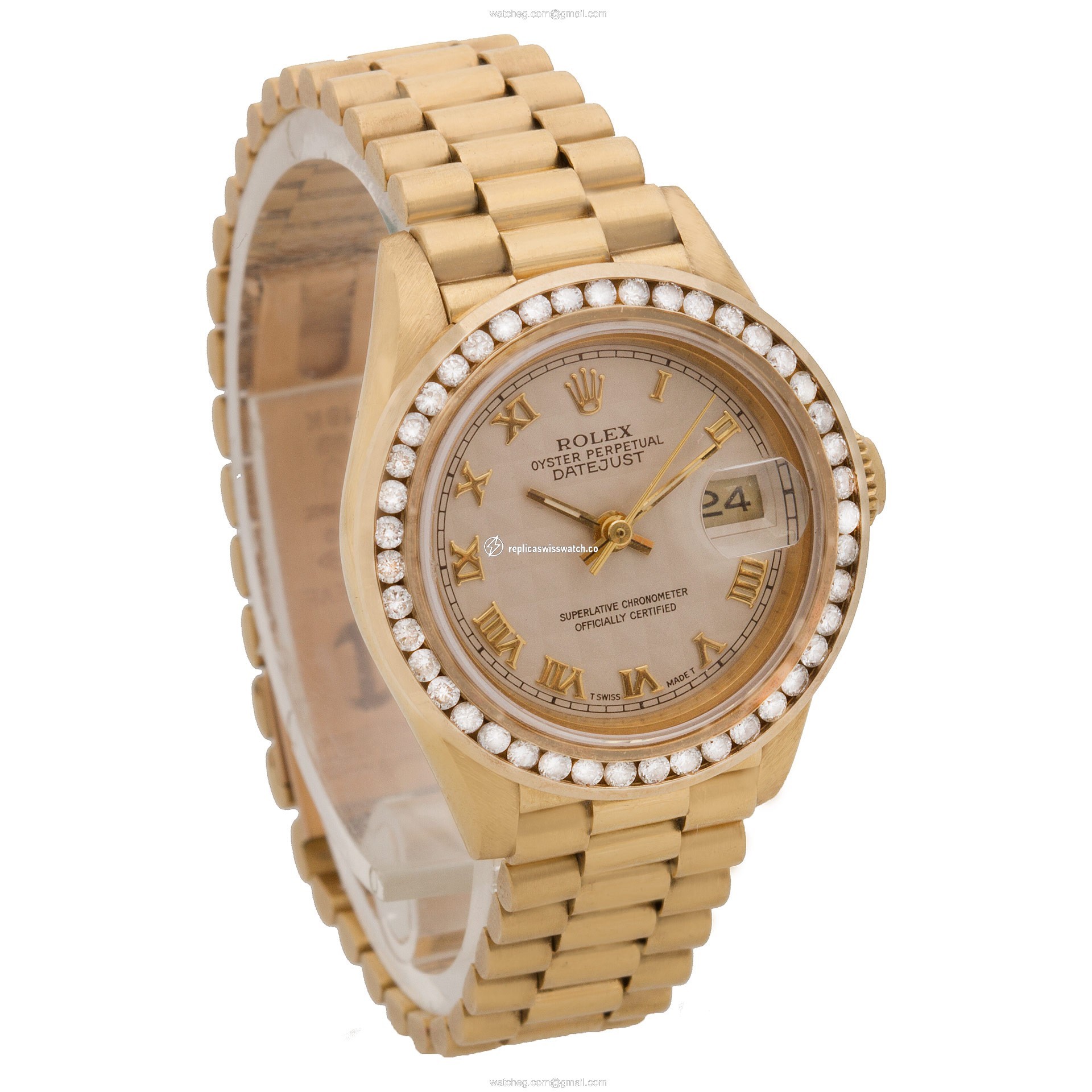 Rolex 69178 Datejust Automatic Female 18k yellow gold Replica