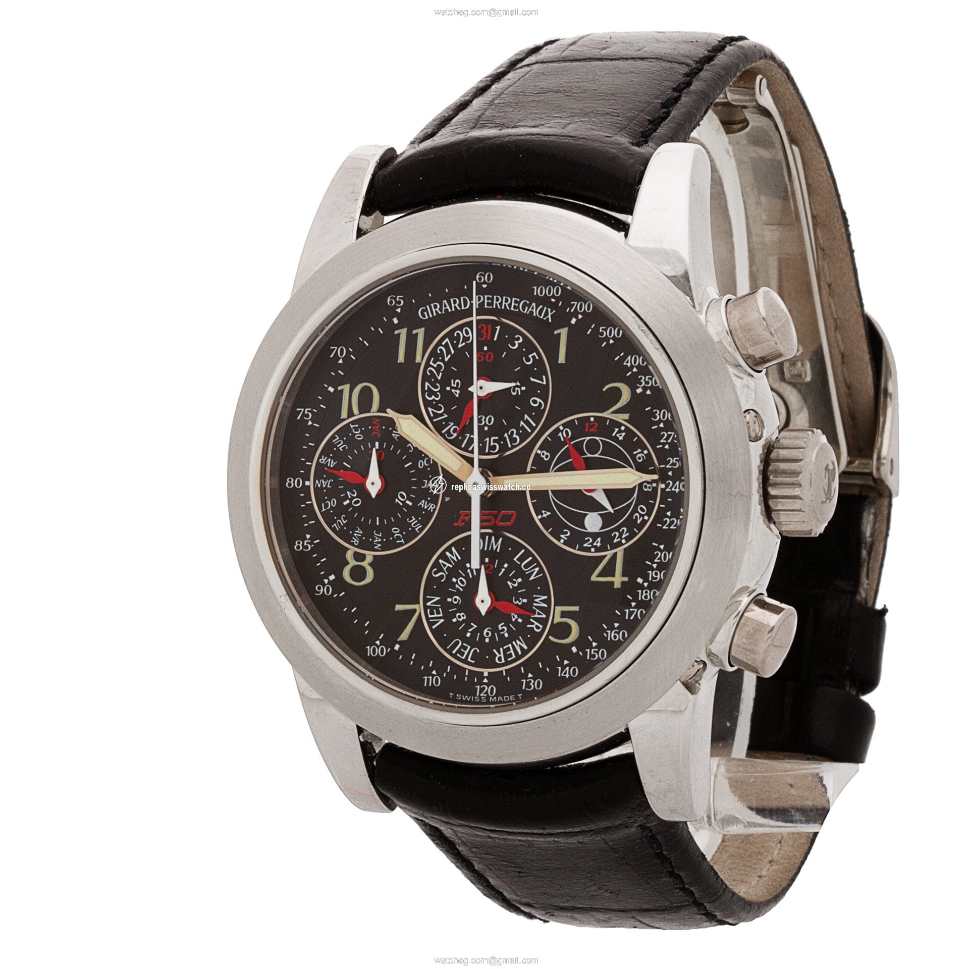 Girard Perregaux 9025 Ferrari Automatic Male Platinum Replica