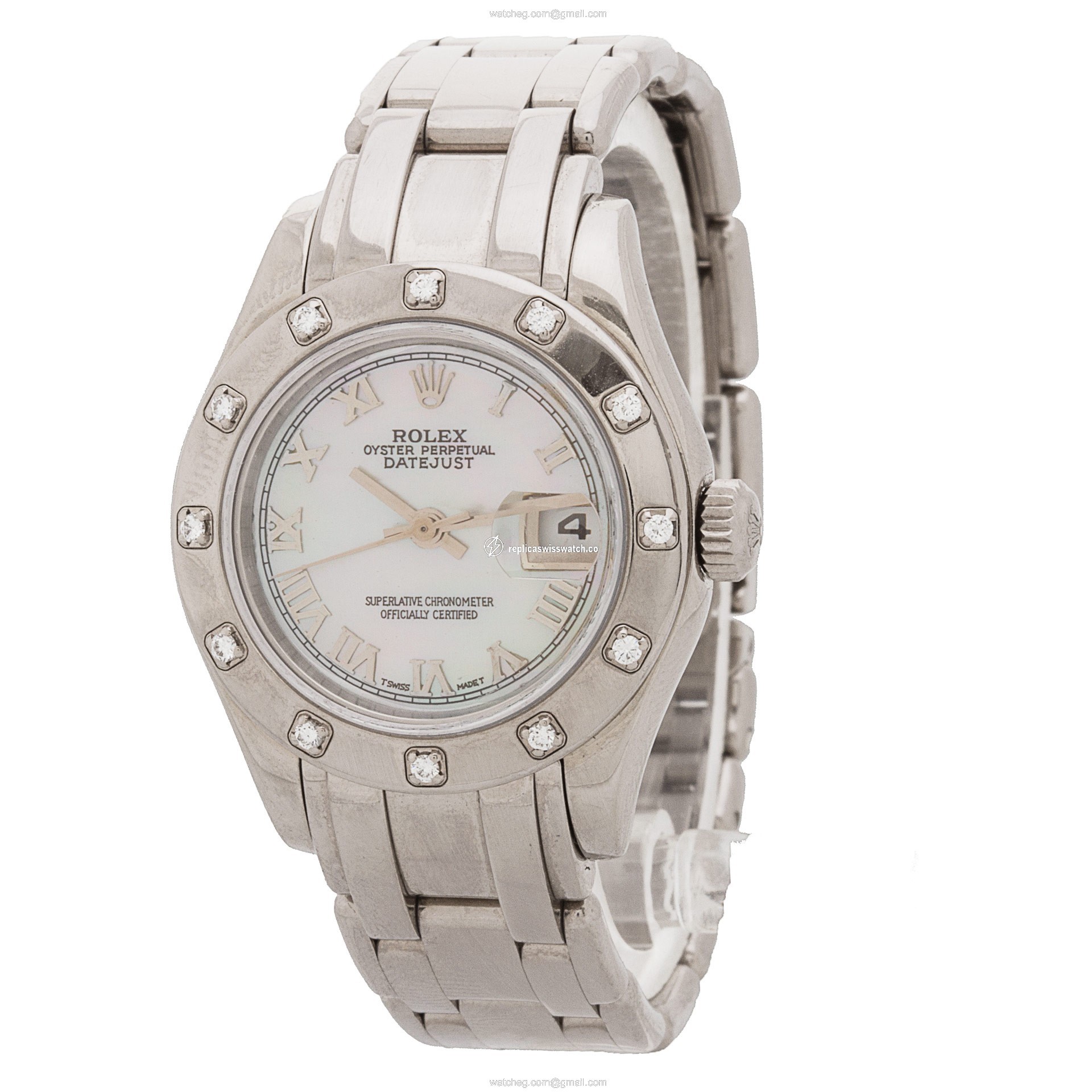 Rolex 80319 Pearlmaster Automatic Female 18k White Gold Replica
