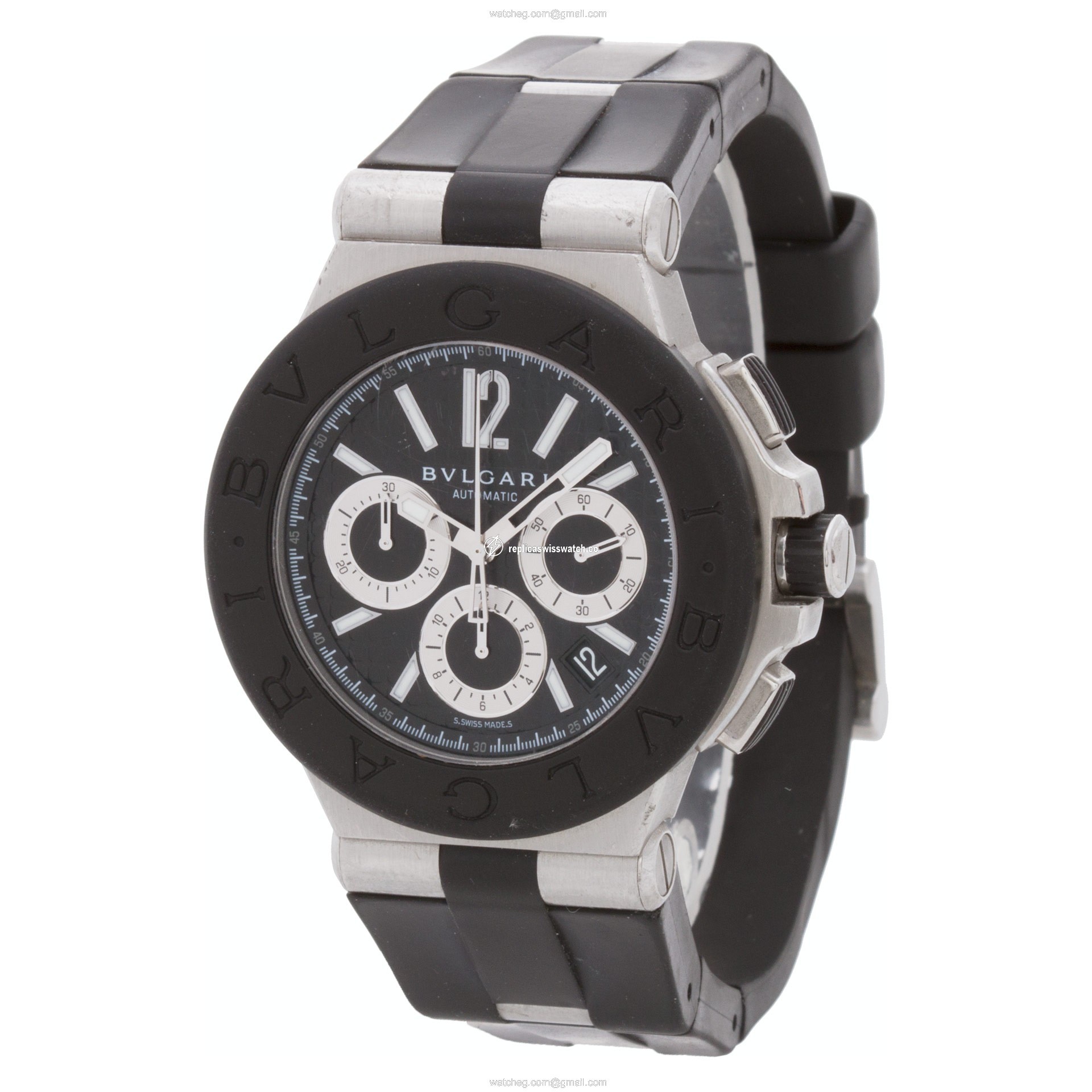 Bvlgari DG 42 SC CH Diagono Automatic Male Stainless Steel Replica