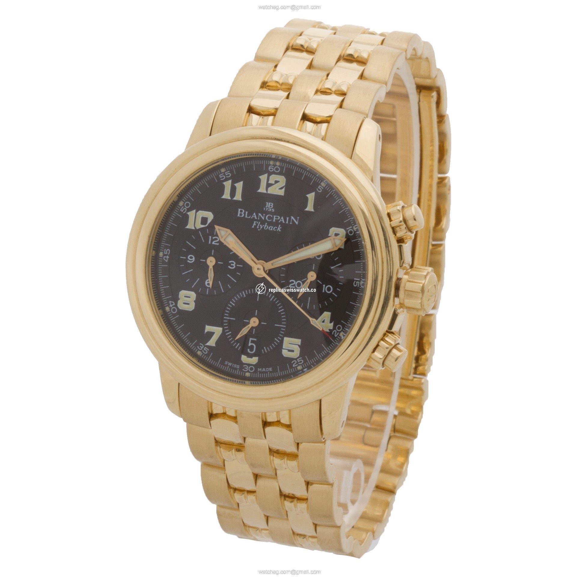 Blancpain 111 Flyback Chrono Automatic Male 18k yellow gold Replica