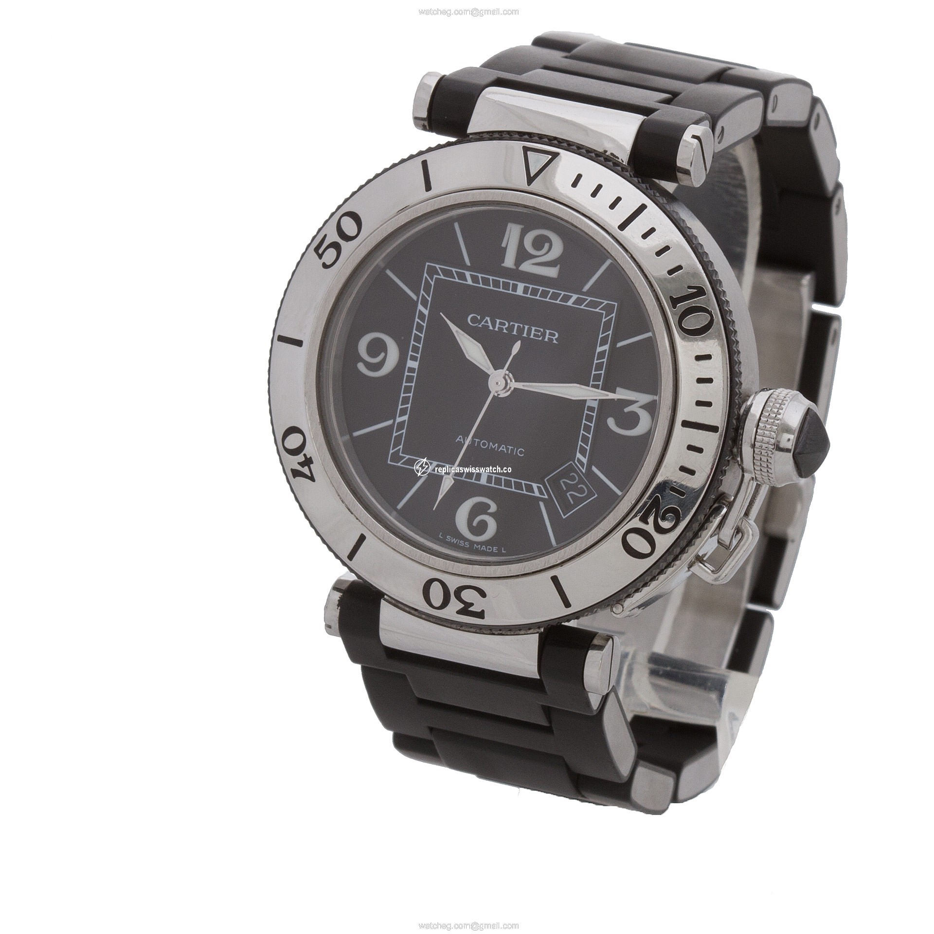 Cartier w31077u2 Pasha Seatimer Automatic Male Stainless Steel Replica
