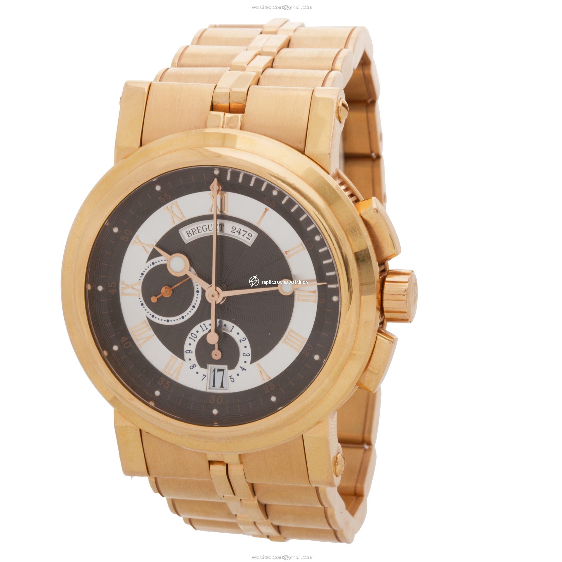 Breguet 5827BR225ZU Marine Chronometer Automatic Male 18k Pink Gold Replica