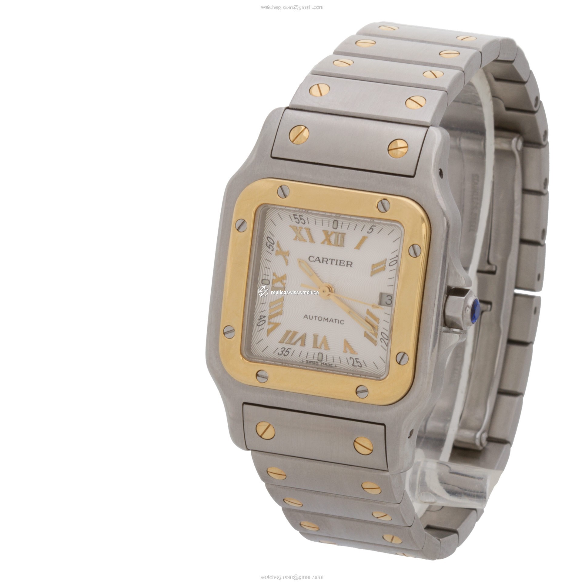 Cartier 2319 Santos Automatic Unisex 18k gold & Stainless Steel Replica