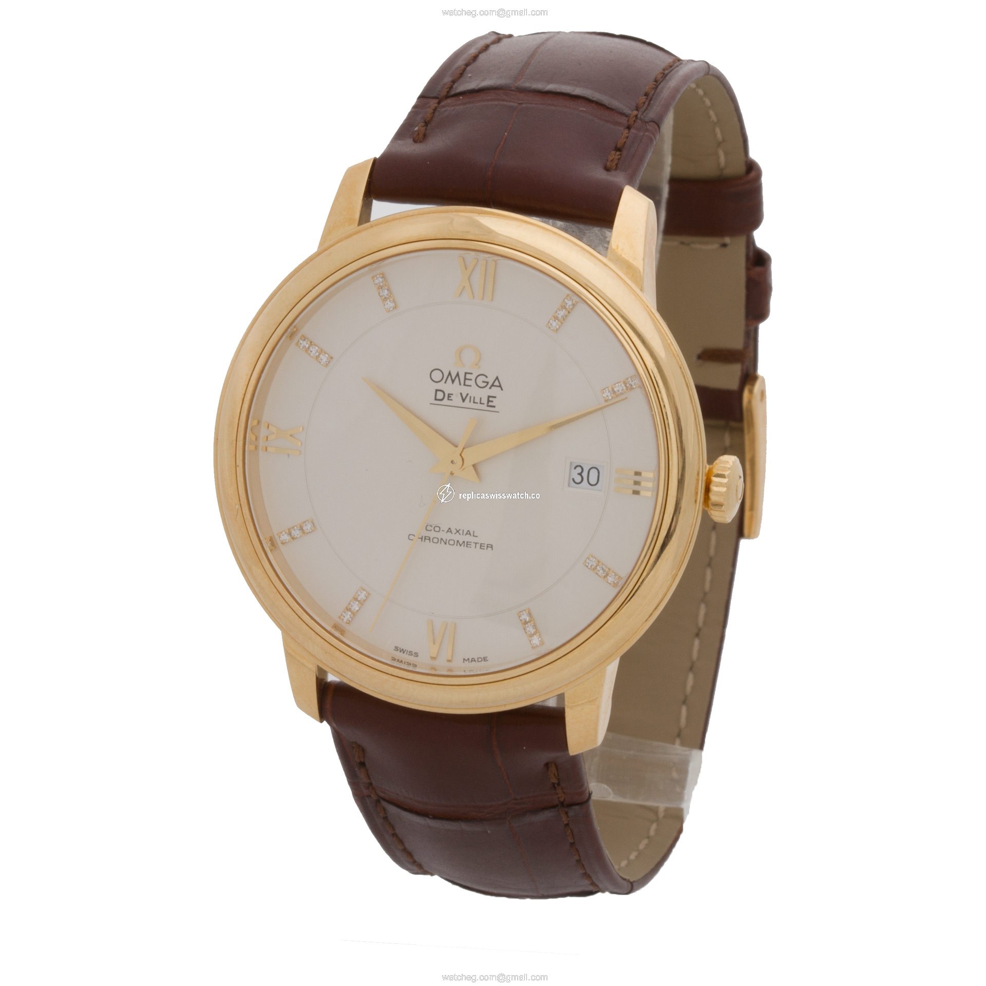 Omega 424.53.40.20.52.001 DeVille Co-Axial Automatic Male 18k yellow gold Replica