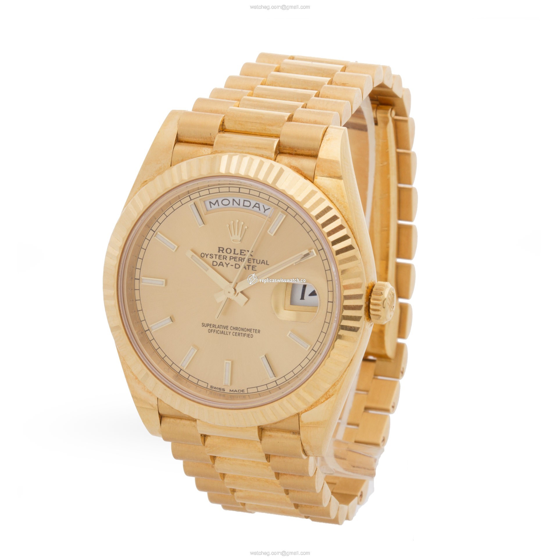 Rolex 228238 Day-Date 40 Automatic Male 18k yellow gold Replica